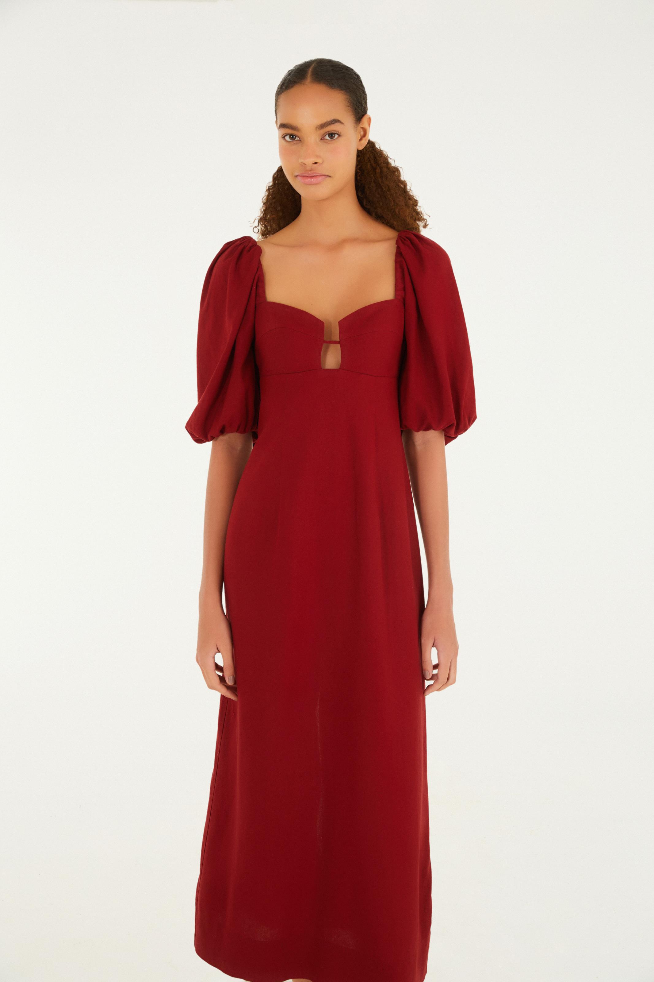 Vestido Reto Mangas