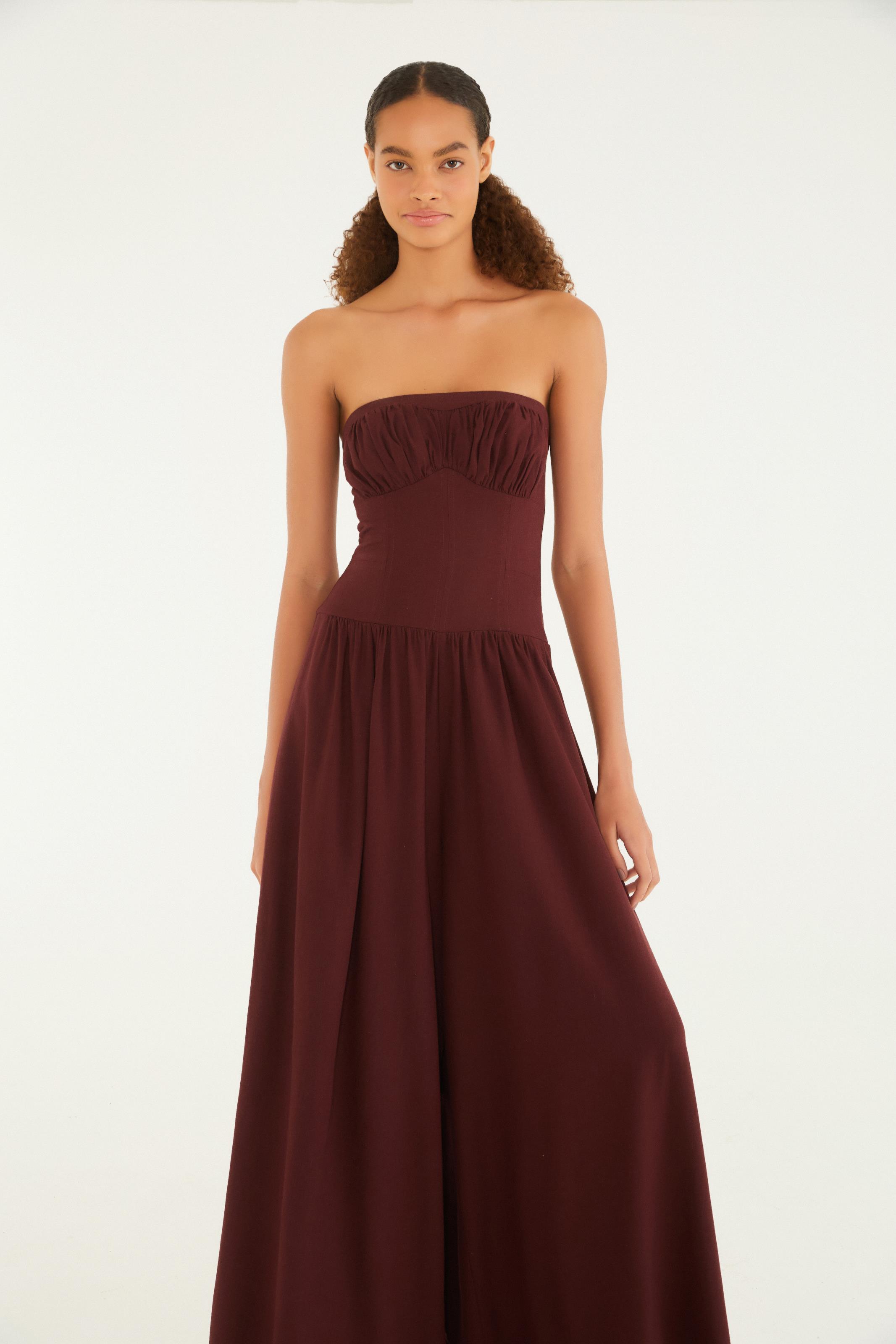 Macacão Sem Alça Corselet