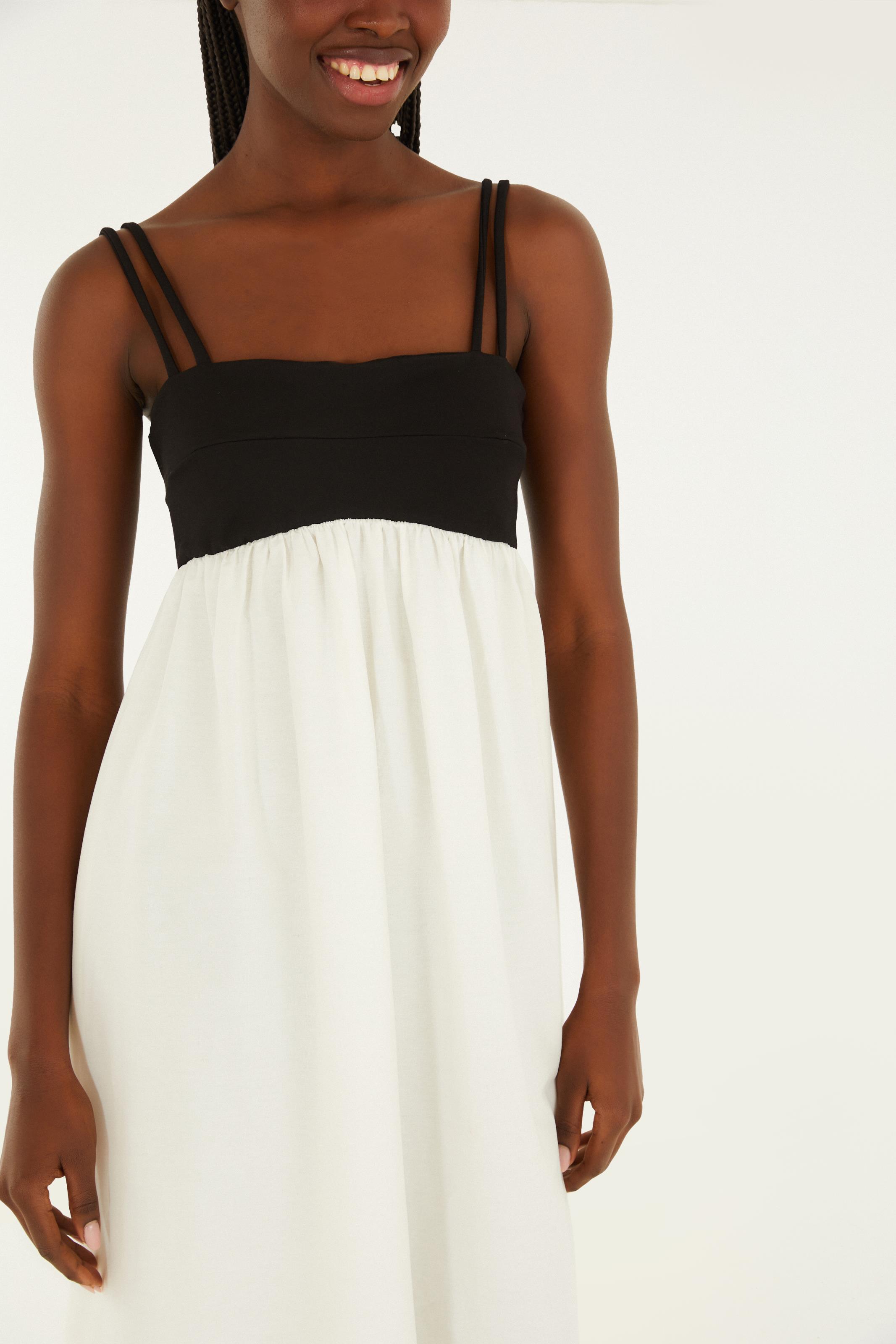 Vestido Alcinhas Bicolor