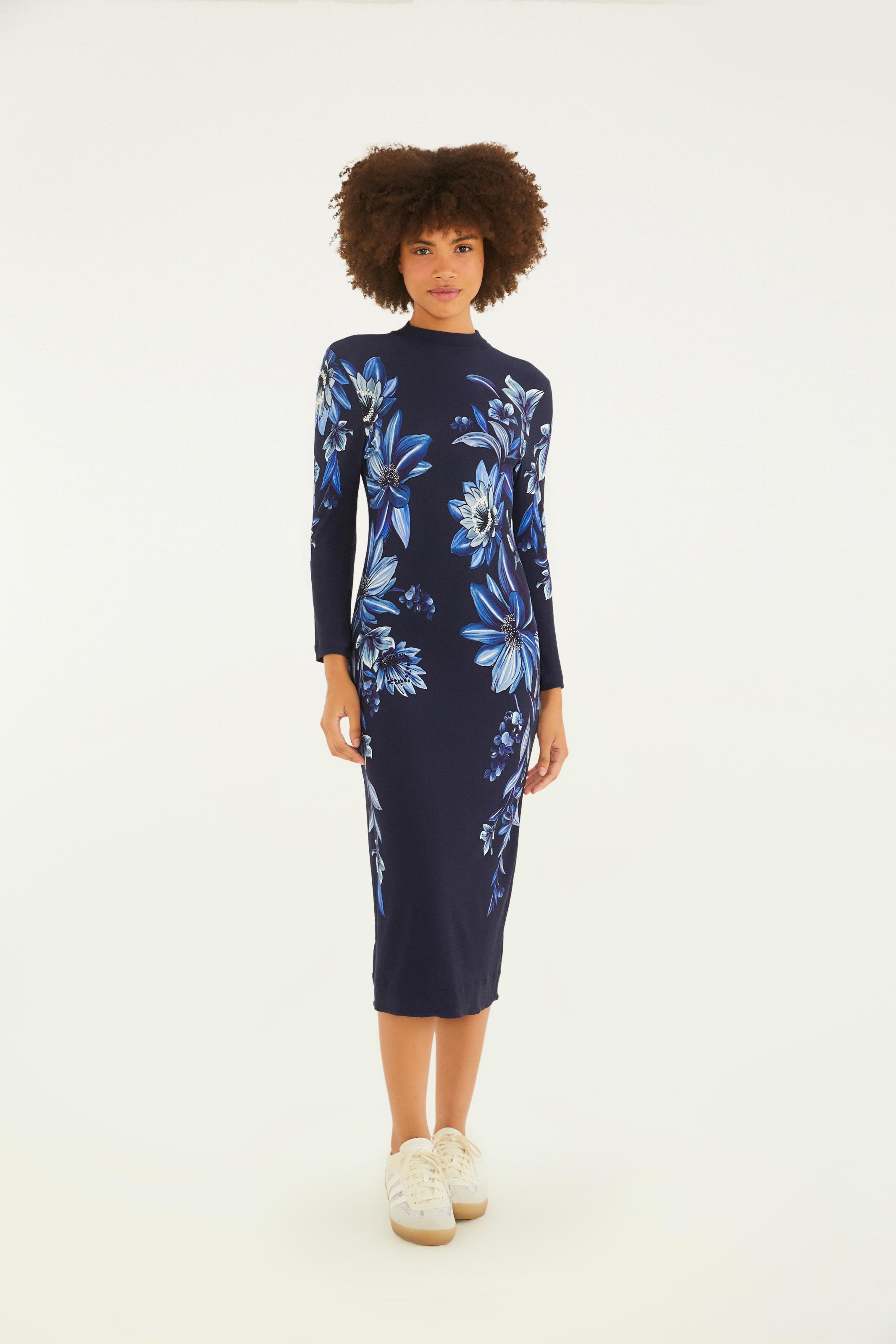 Vestido Midi Estampado Floral Tati