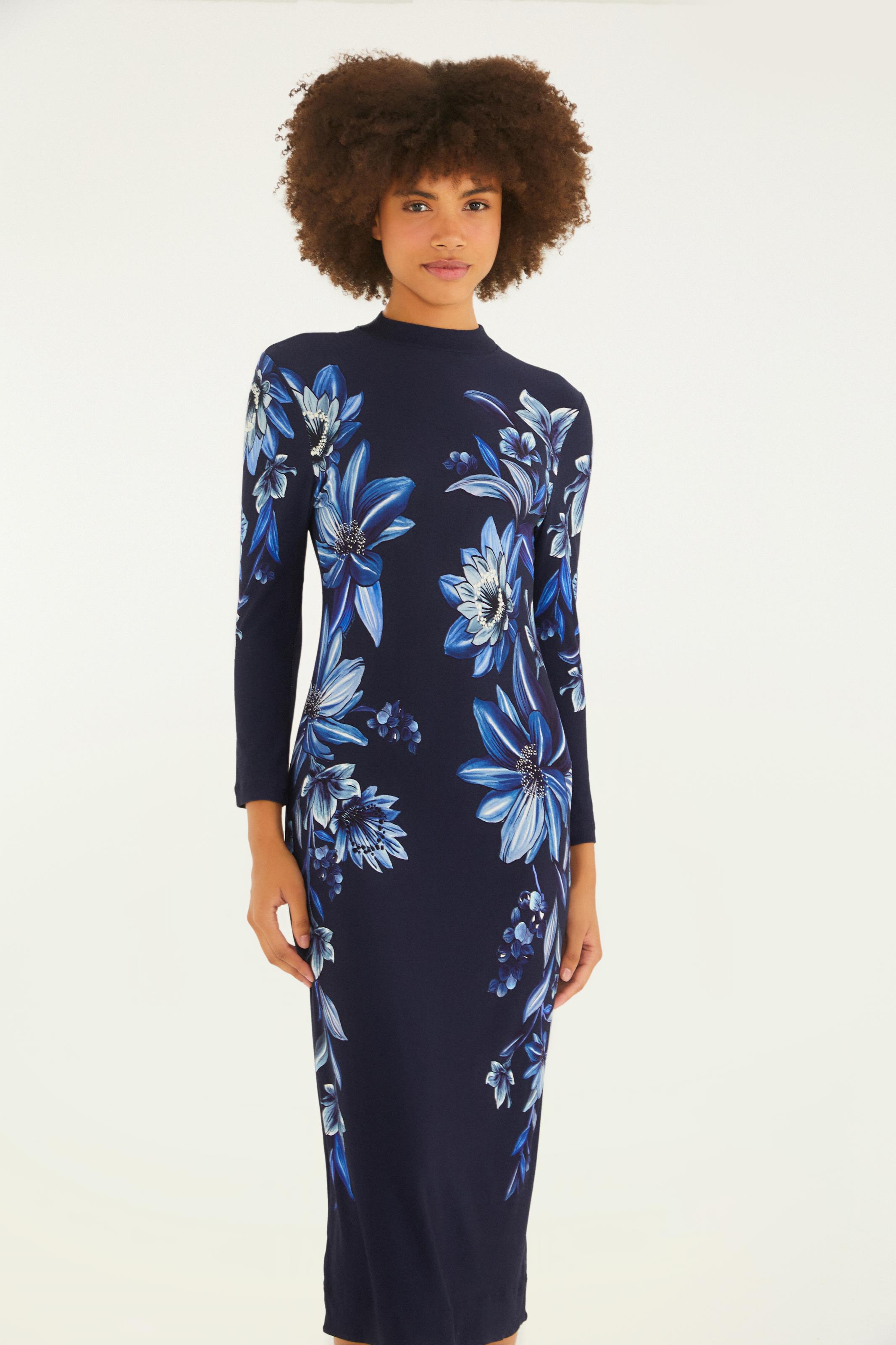 Vestido Midi Estampado Floral Tati