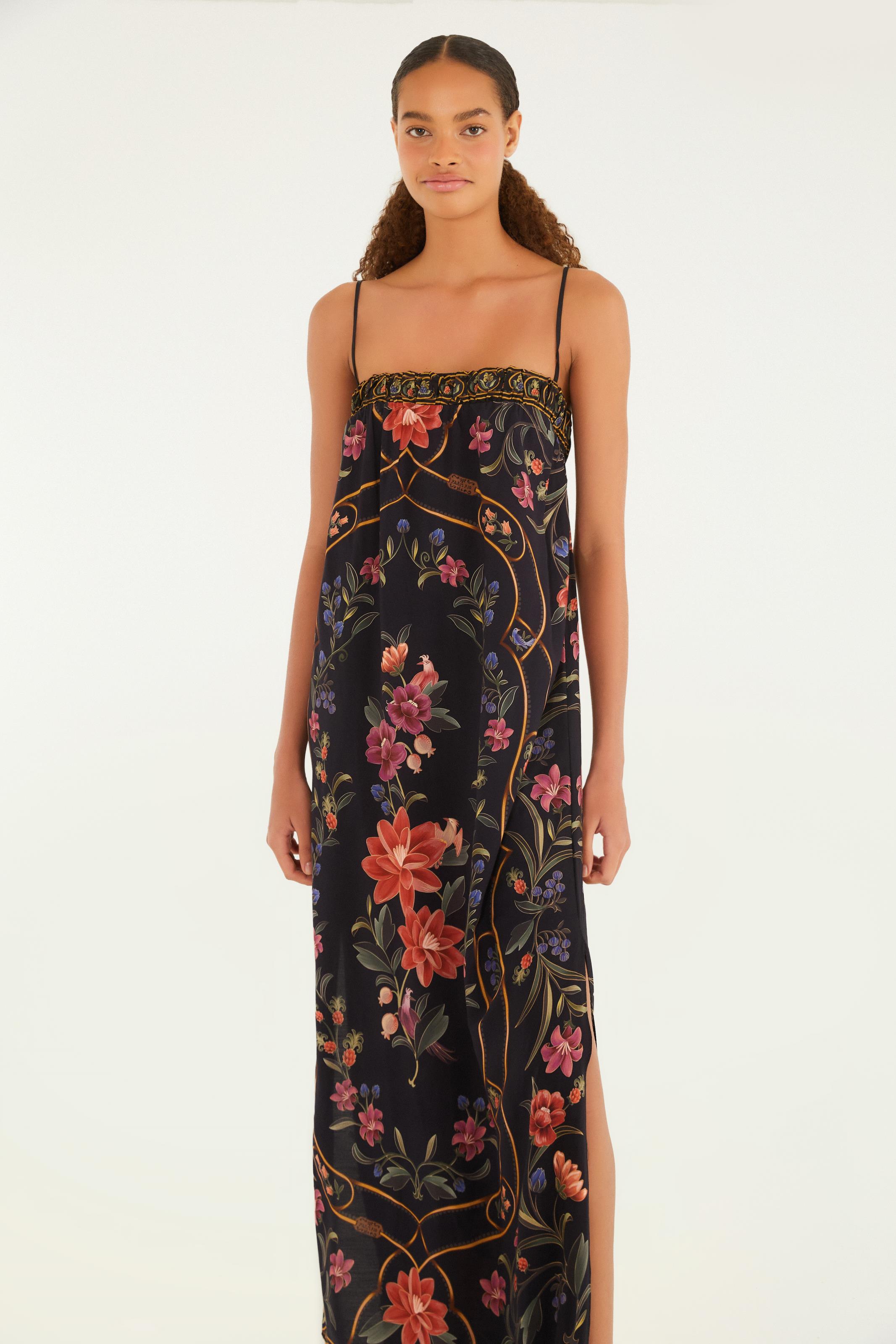 Vestido Cropped Estampado Floral Belle