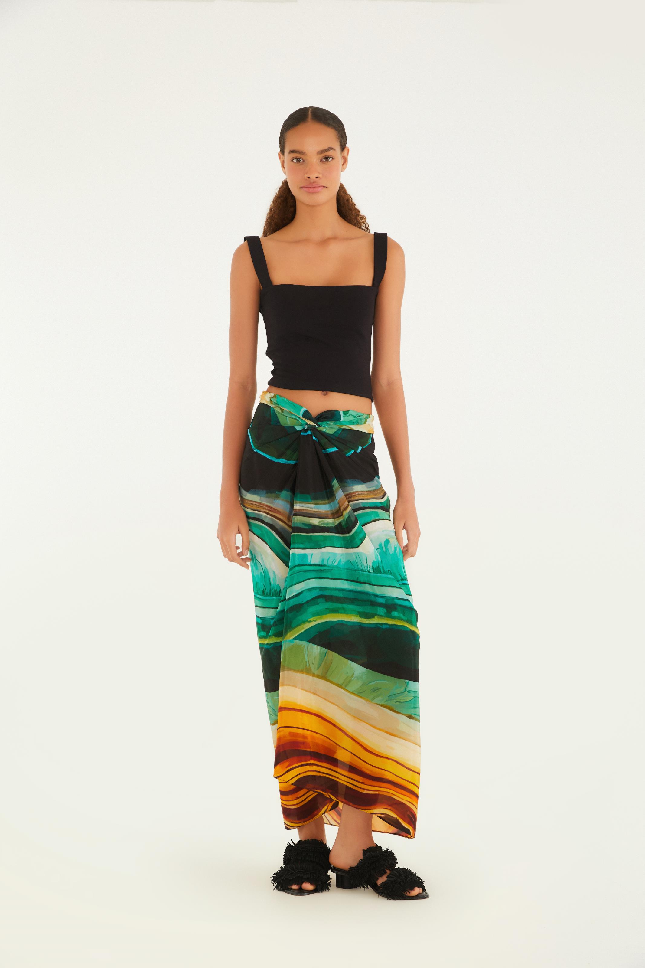 Blusa Decote Reto