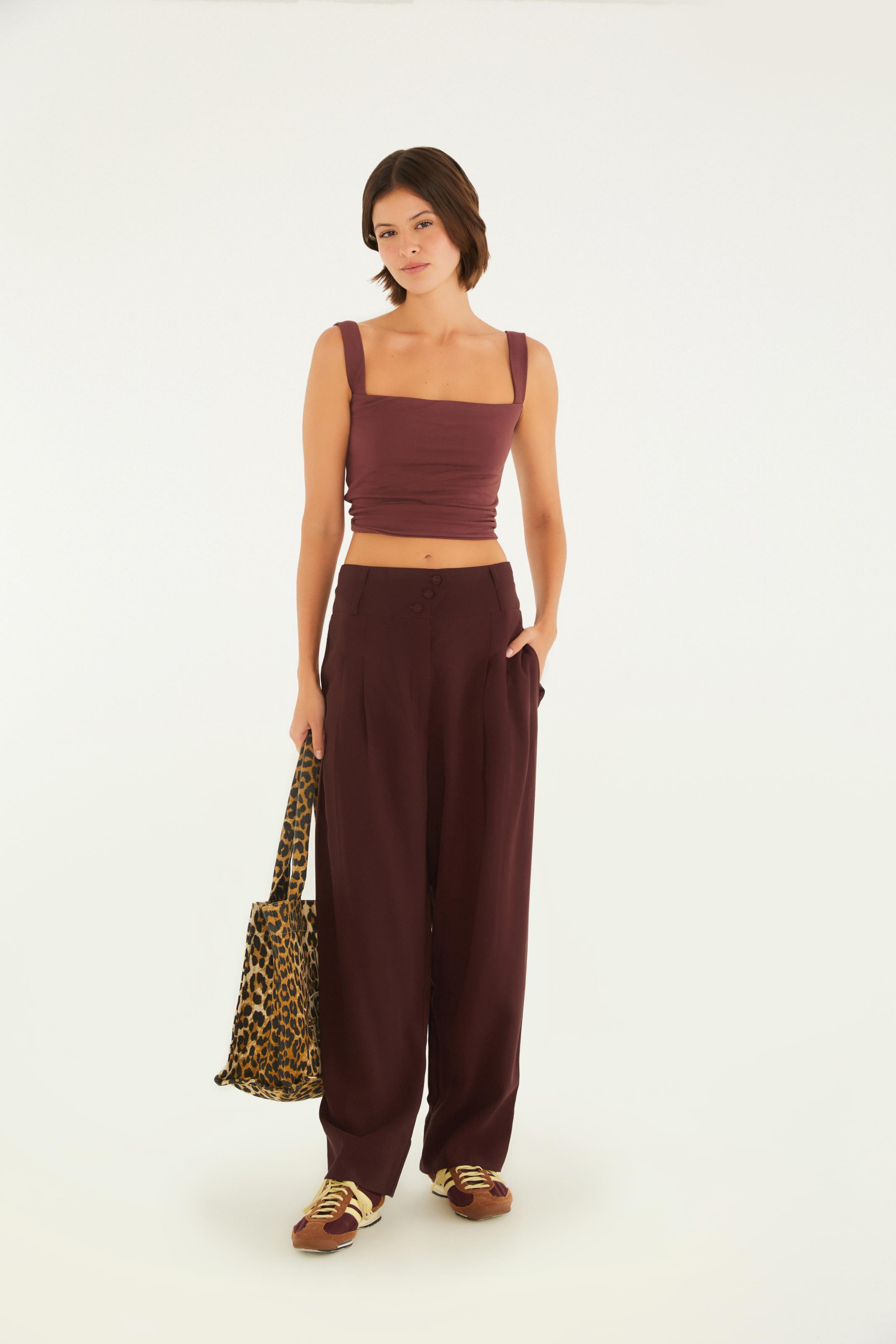 Blusa Decote Reto