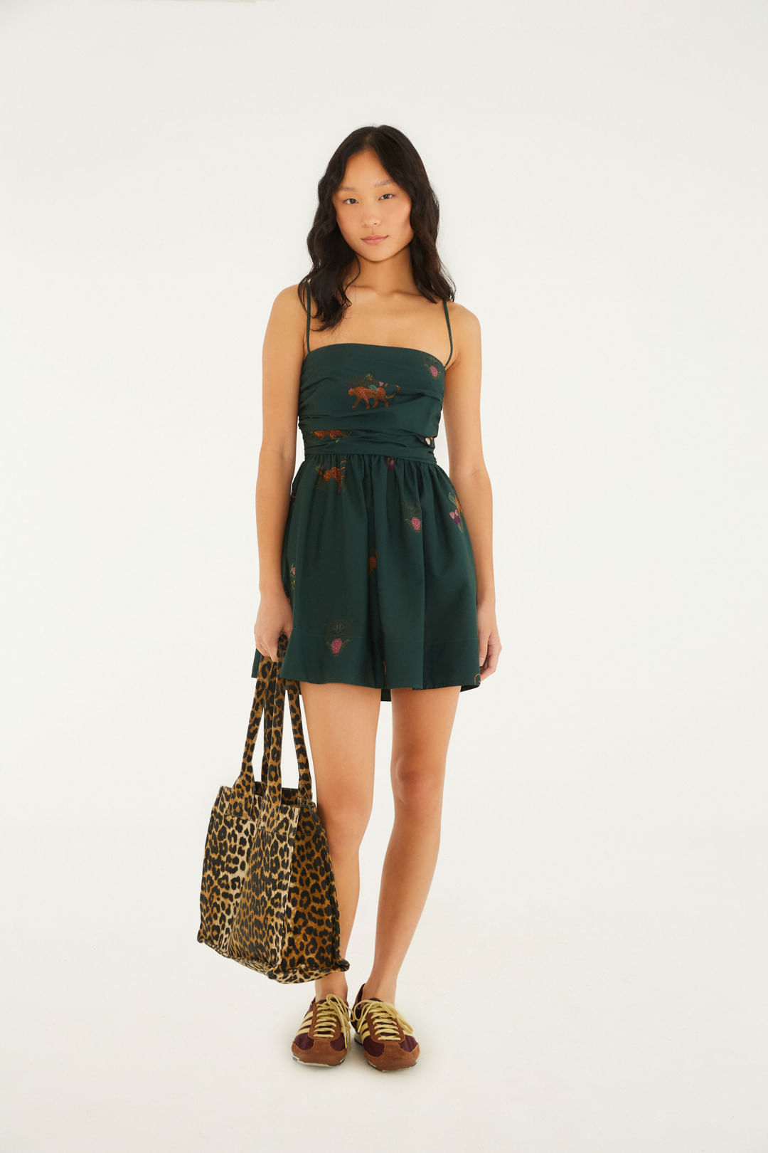 Vestido Curto Estampado Florestinha
