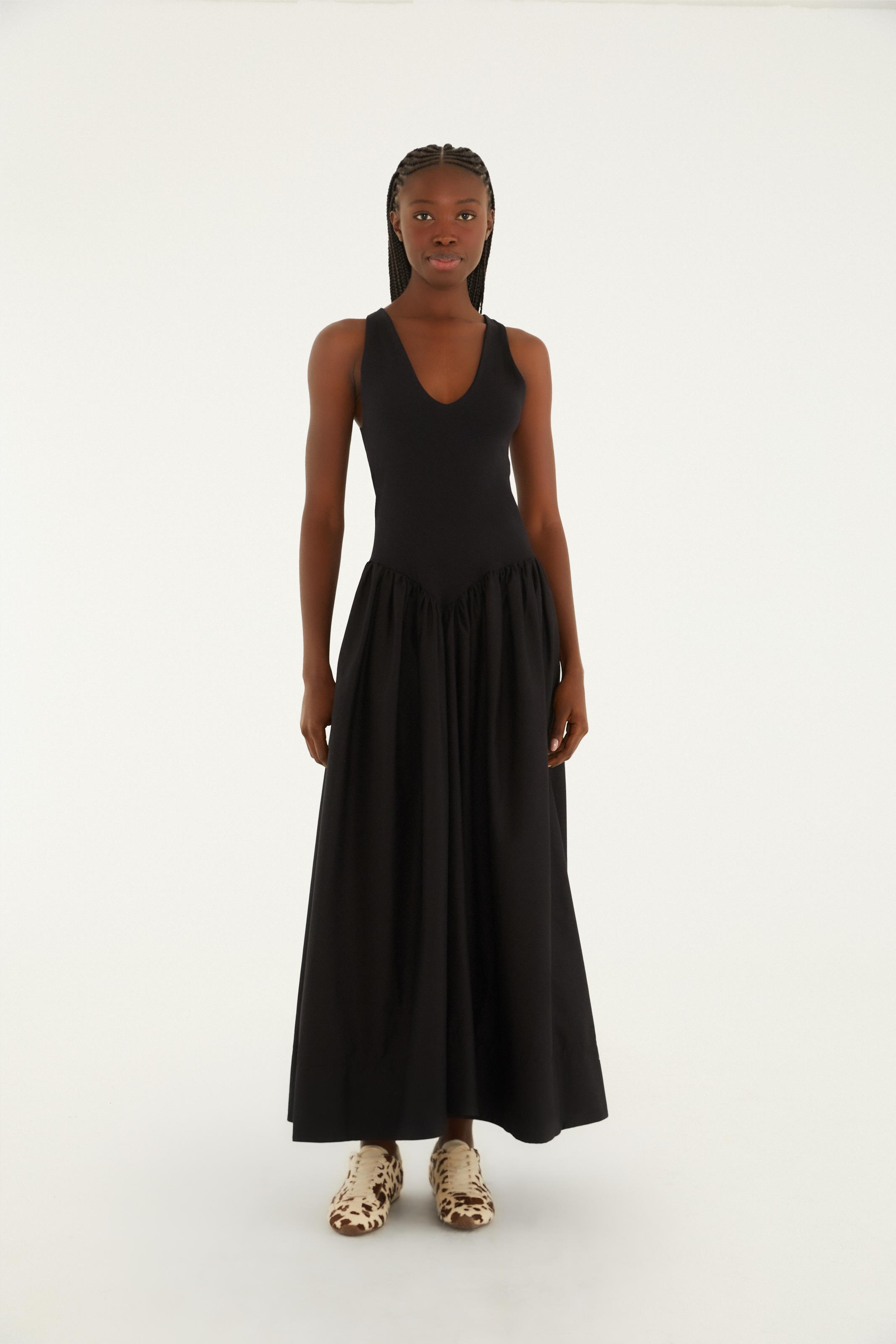 Vestido Cropped Frente Única