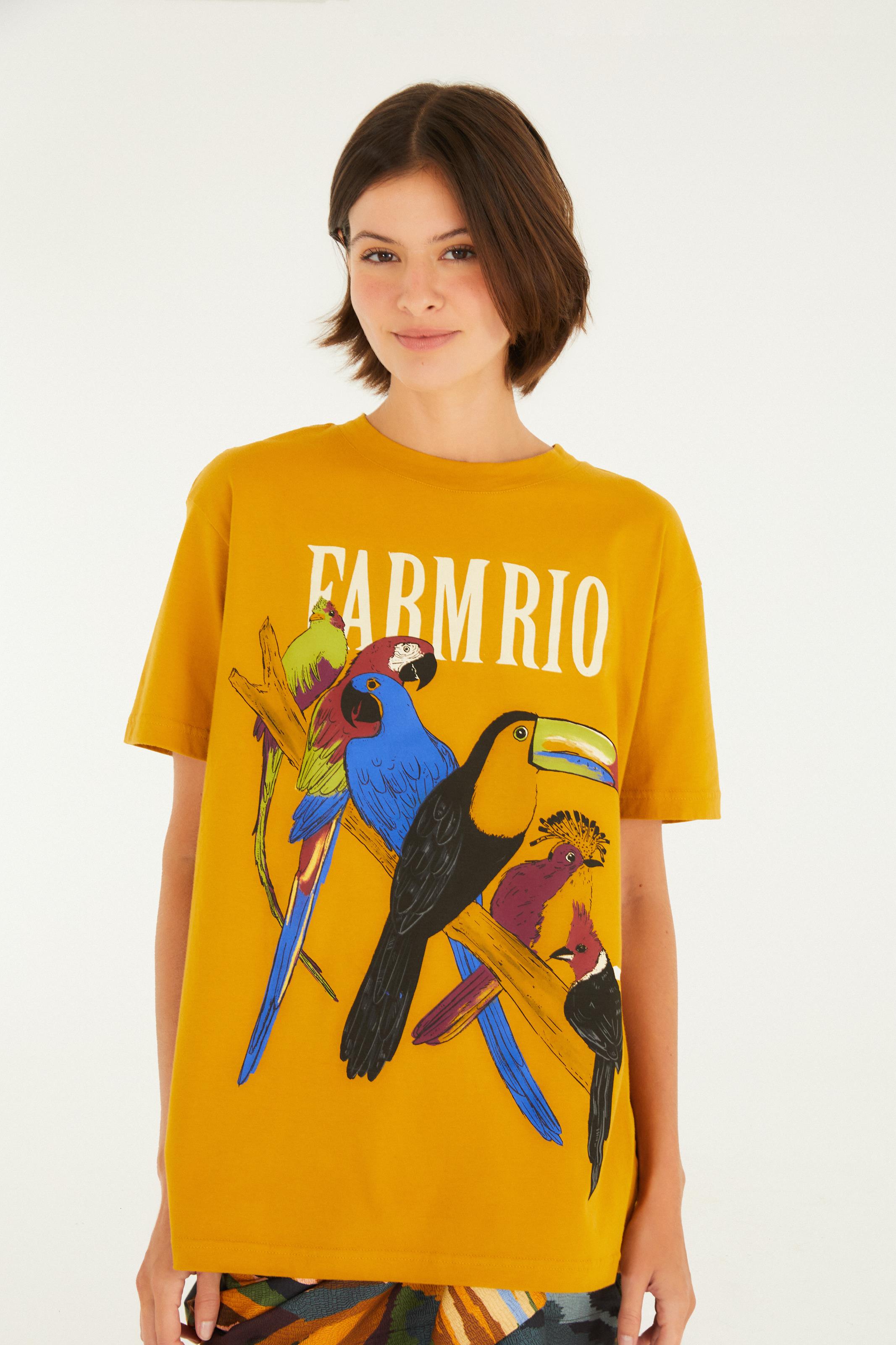 T-Shirt Média é Do Brasil Amarelo Polen