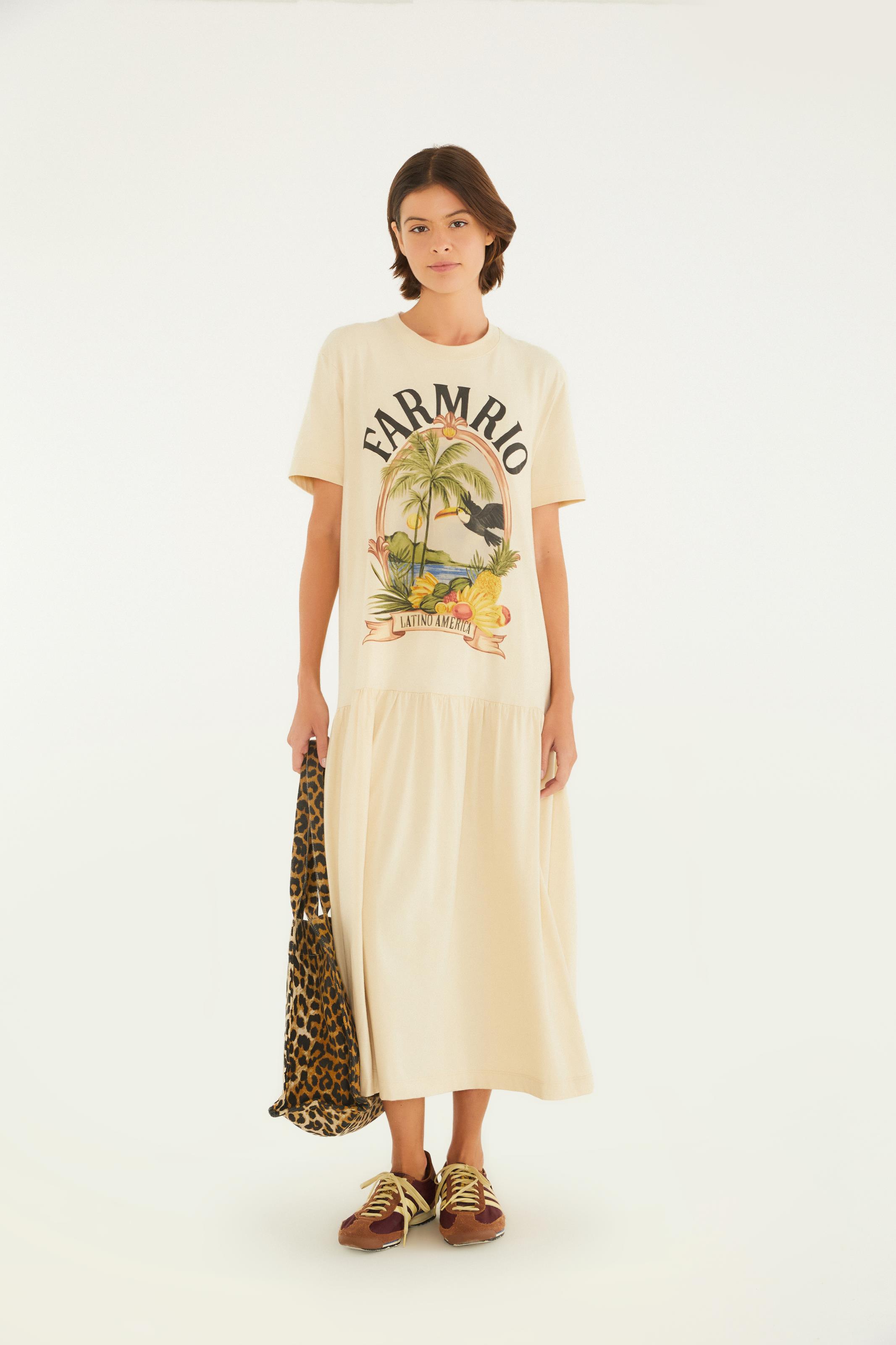 Vestido T-Shirt Cropped Latino América