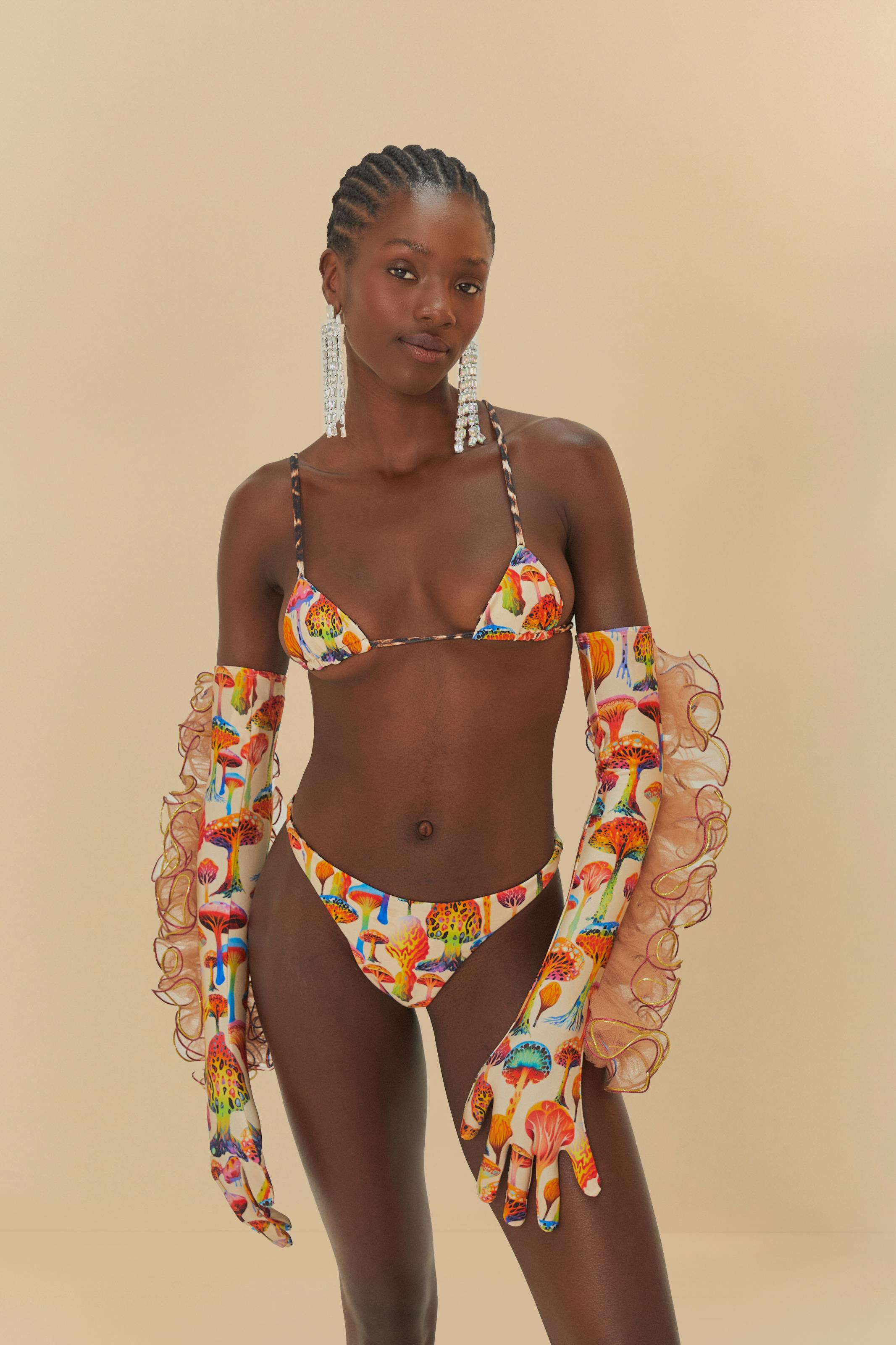 Conjunto Minikini Meiota Double Estampado Cogumelos