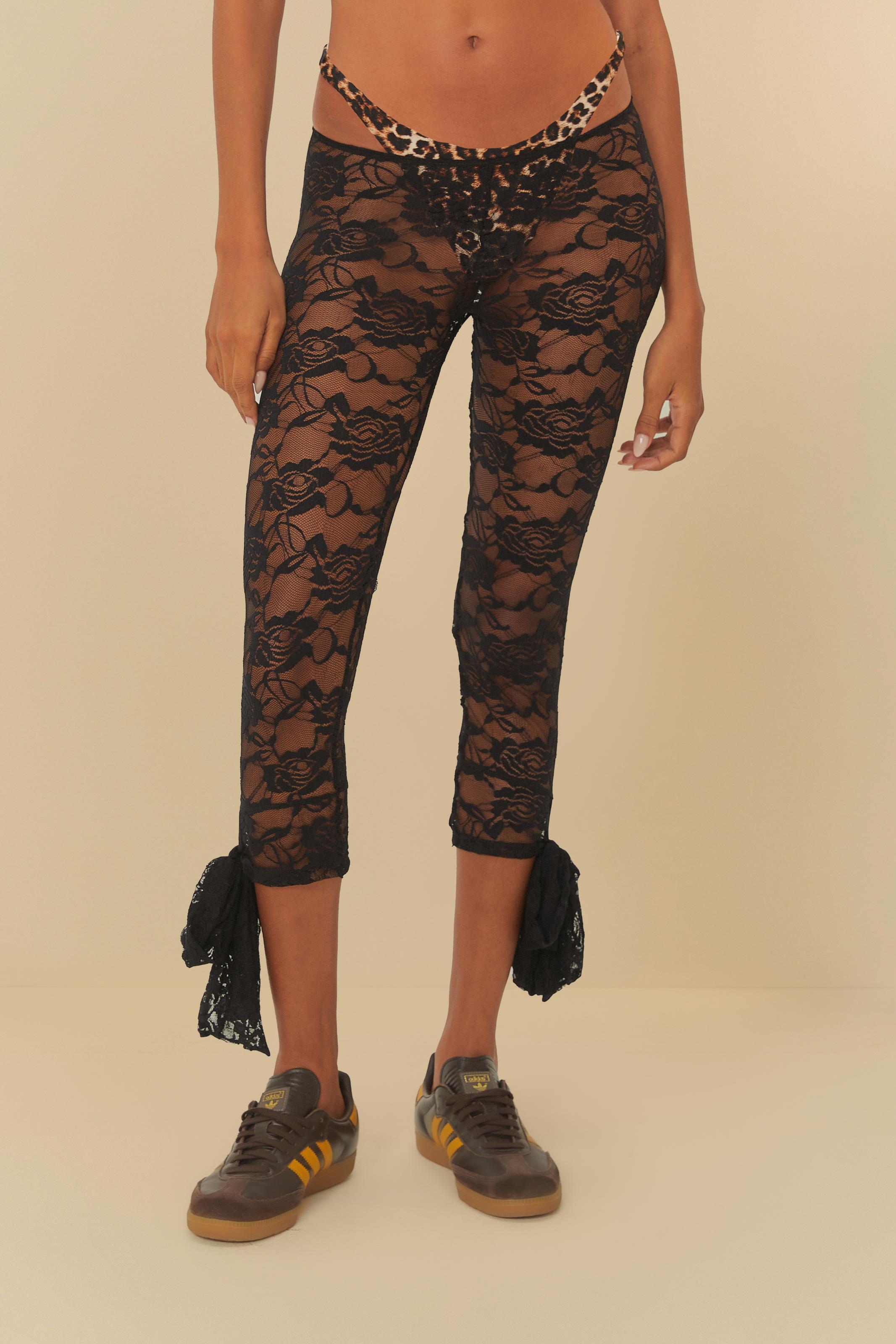 Calça Corsário Meiota Renda Laço