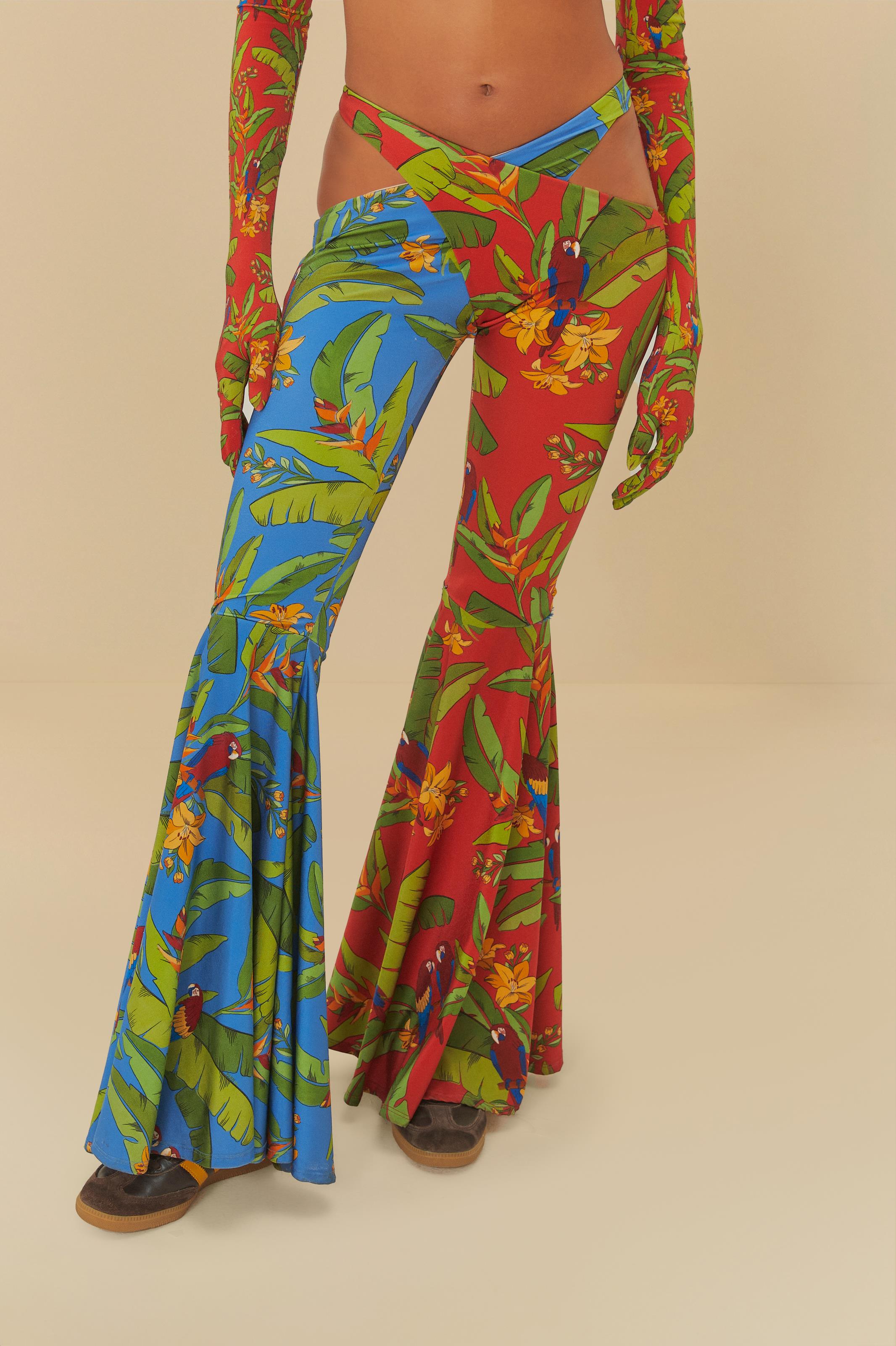 Calça Meiota Estampada Patch Frescor De Arara