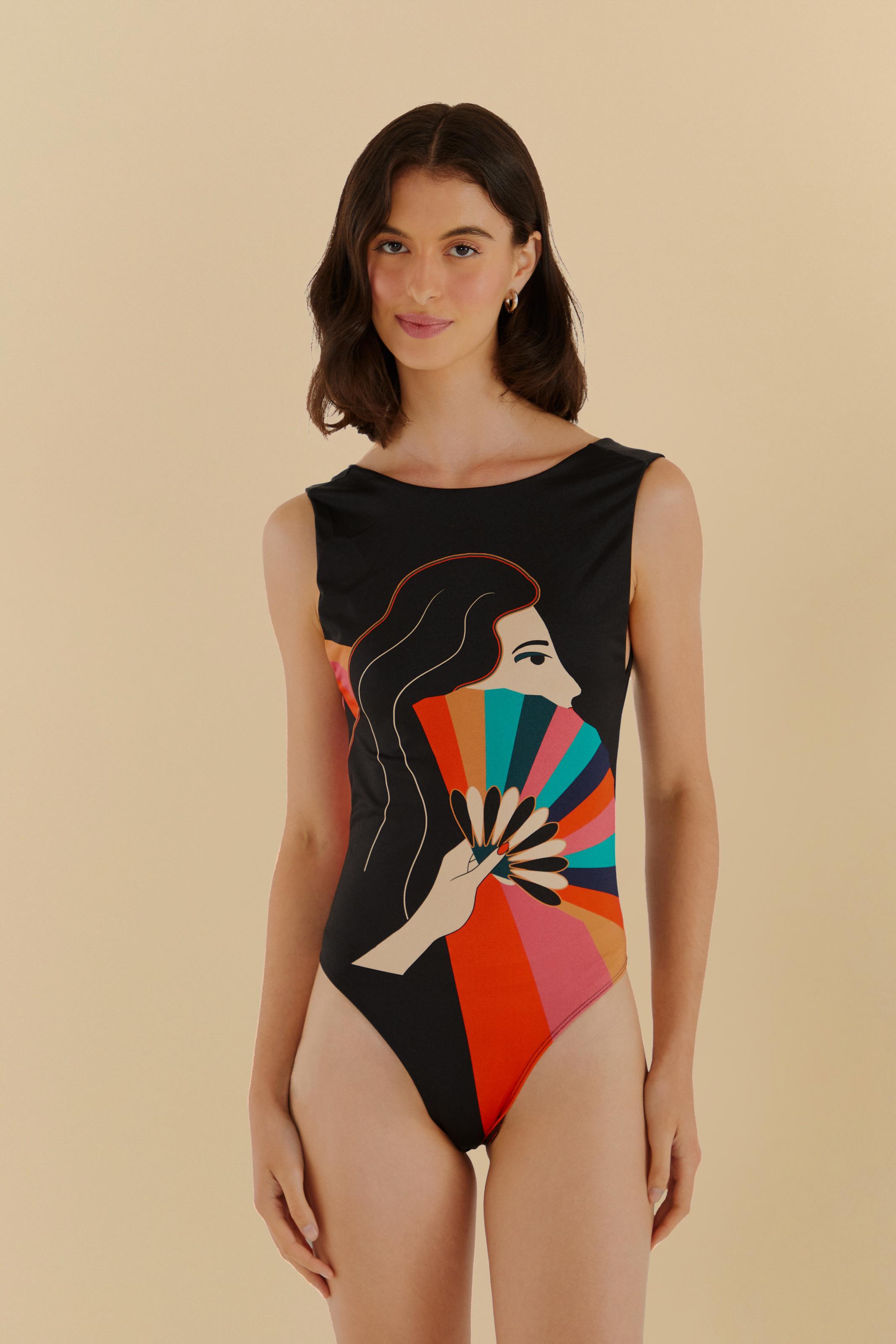 Body Estampado Leques