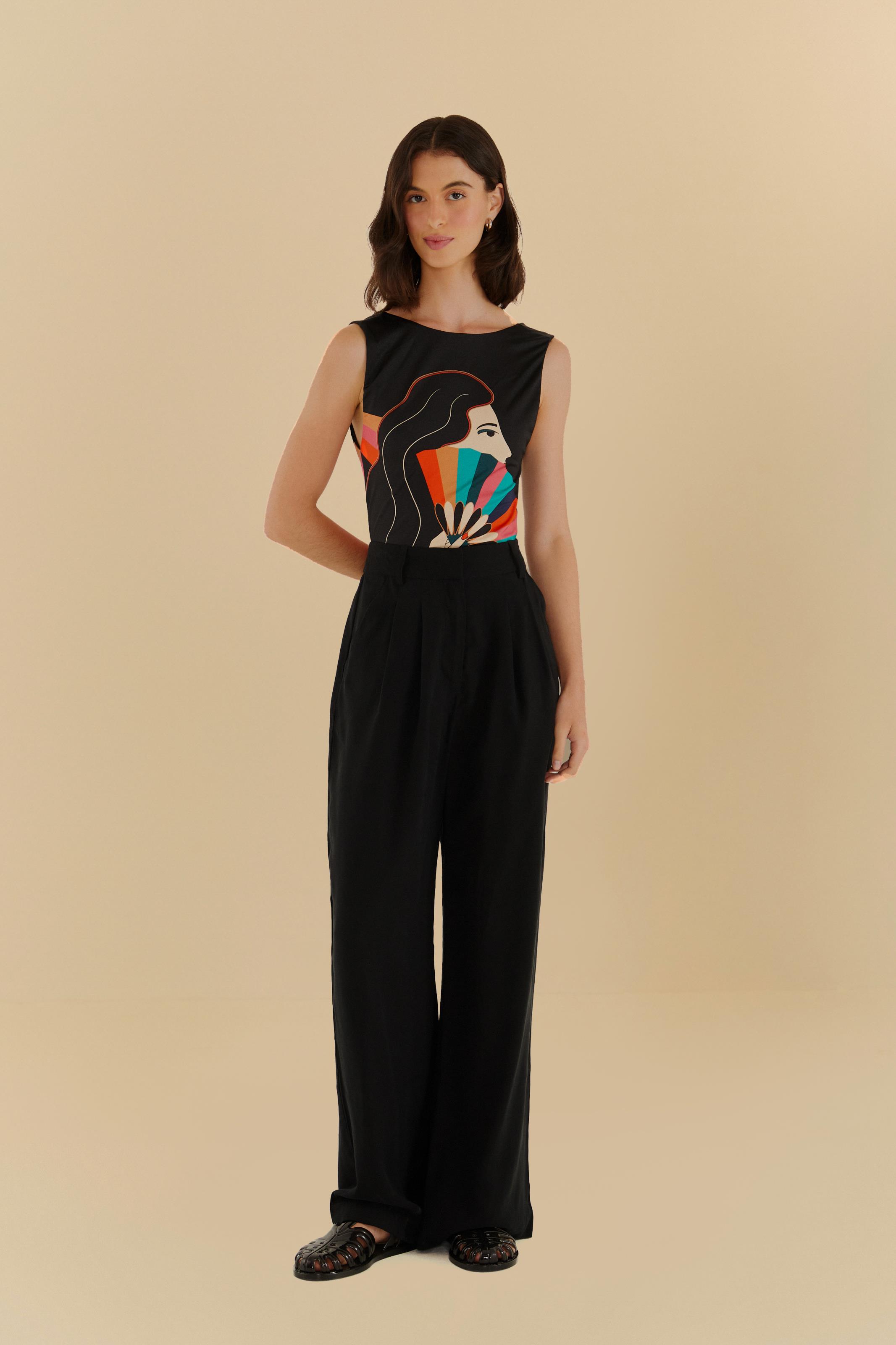 Body Estampado Leques
