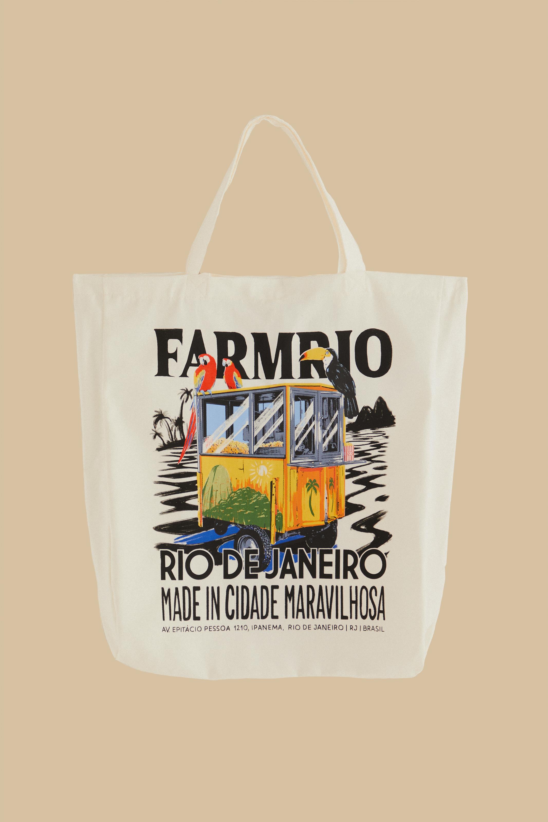 Tote Bag Estampado Rio Ipanema Farm Rio