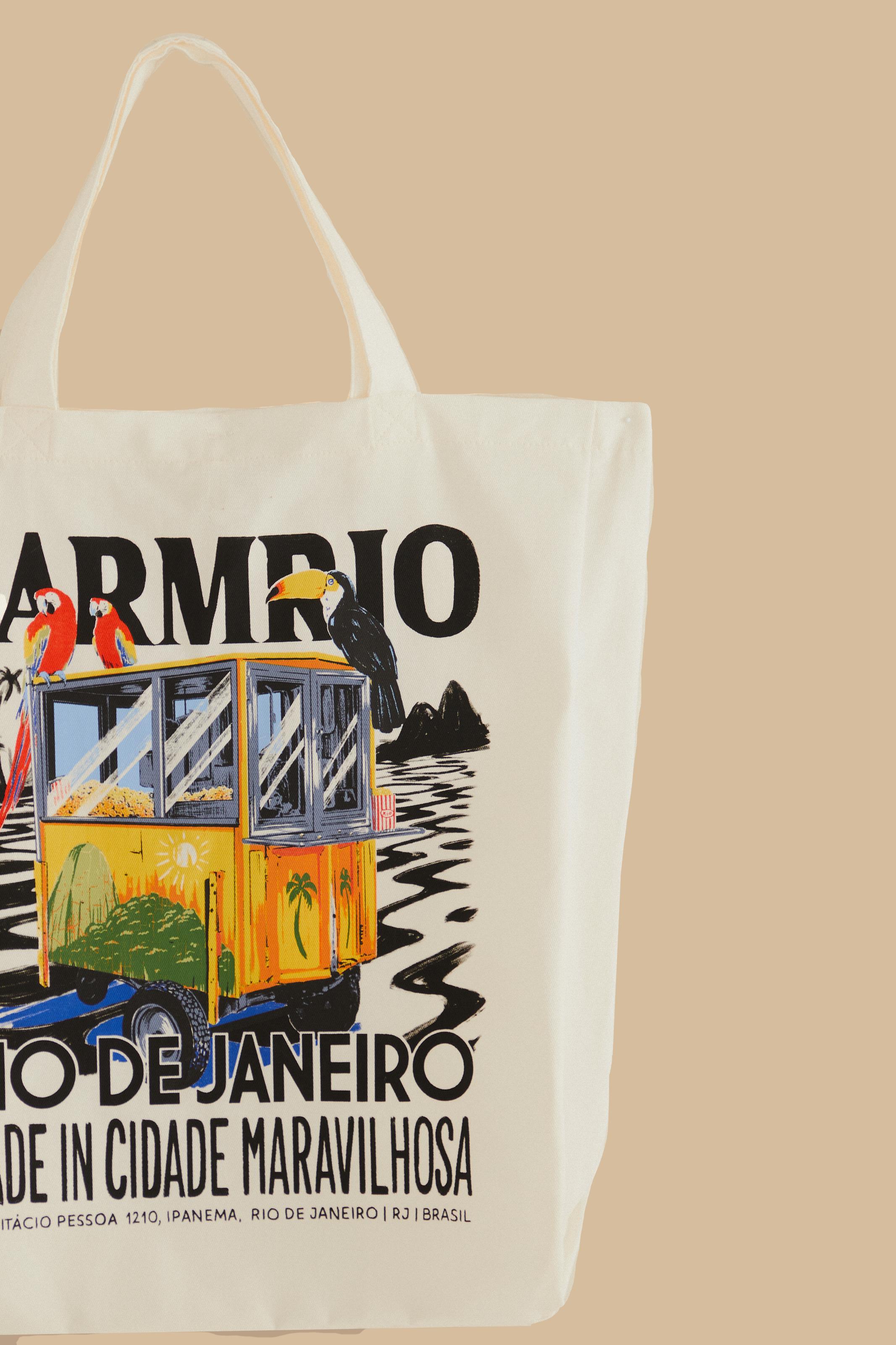 Tote Bag Estampado Rio Ipanema Farm Rio