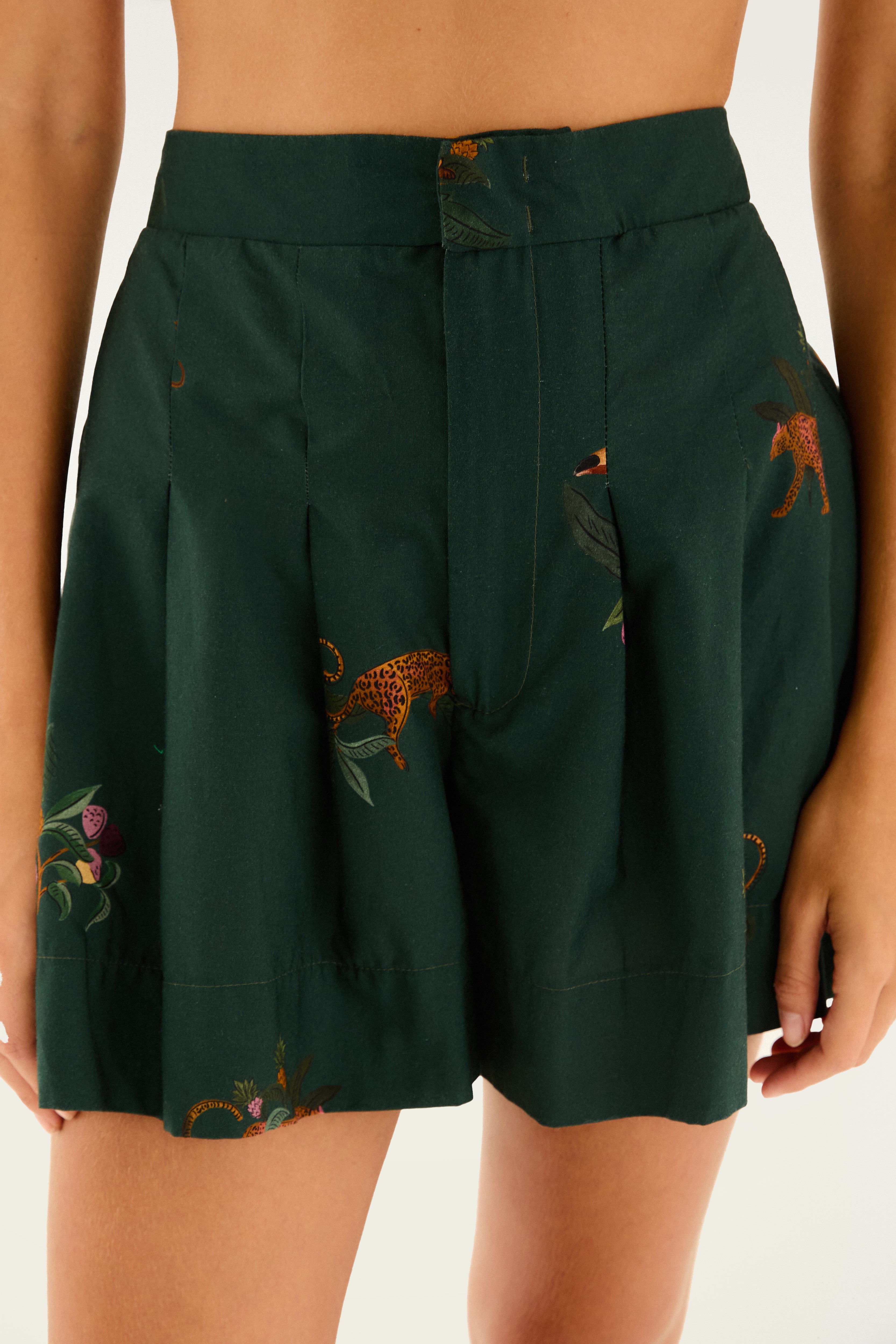 Short Estampado Florestinha
