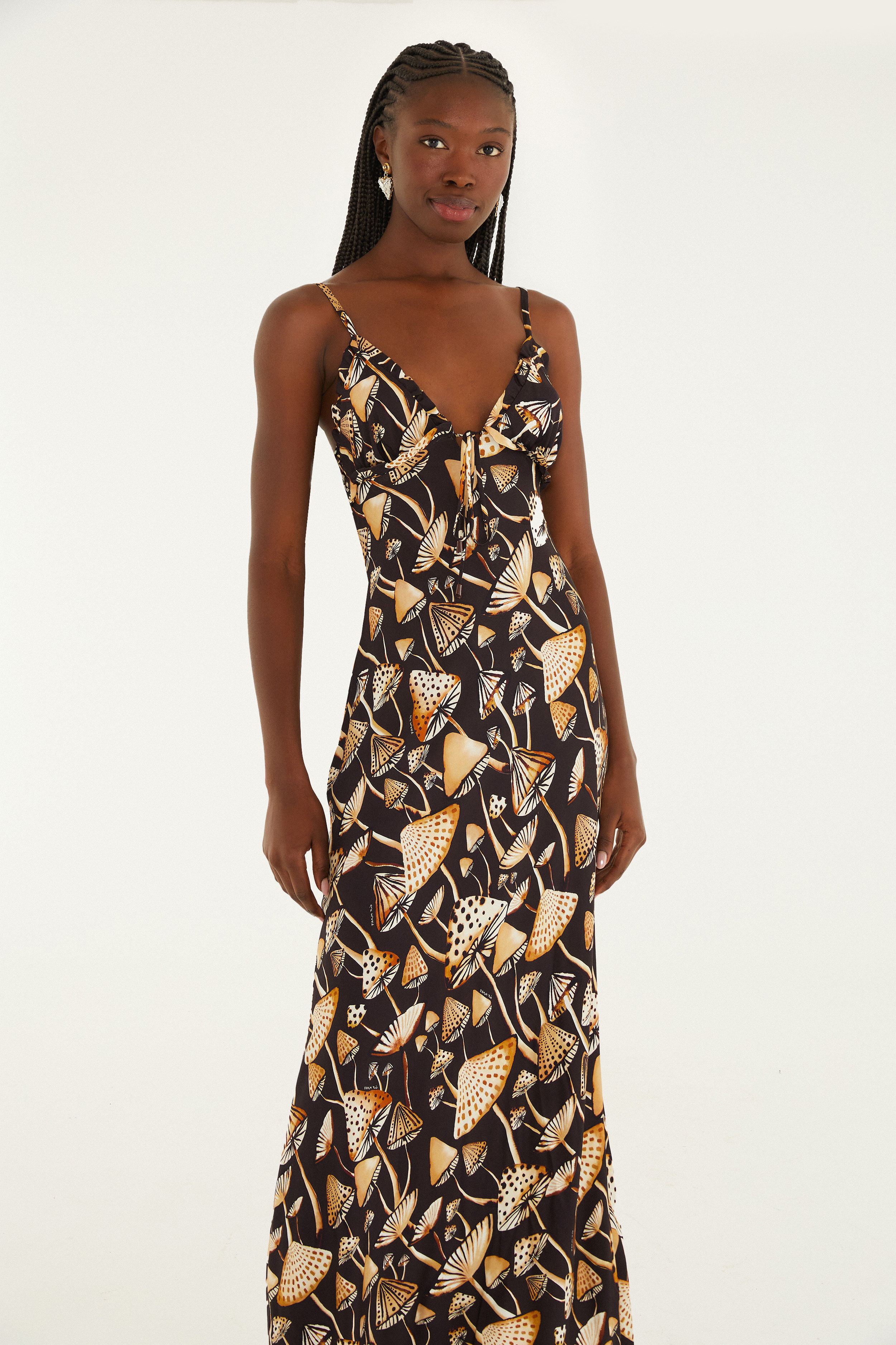 Vestido Cropped Estampado Cogu