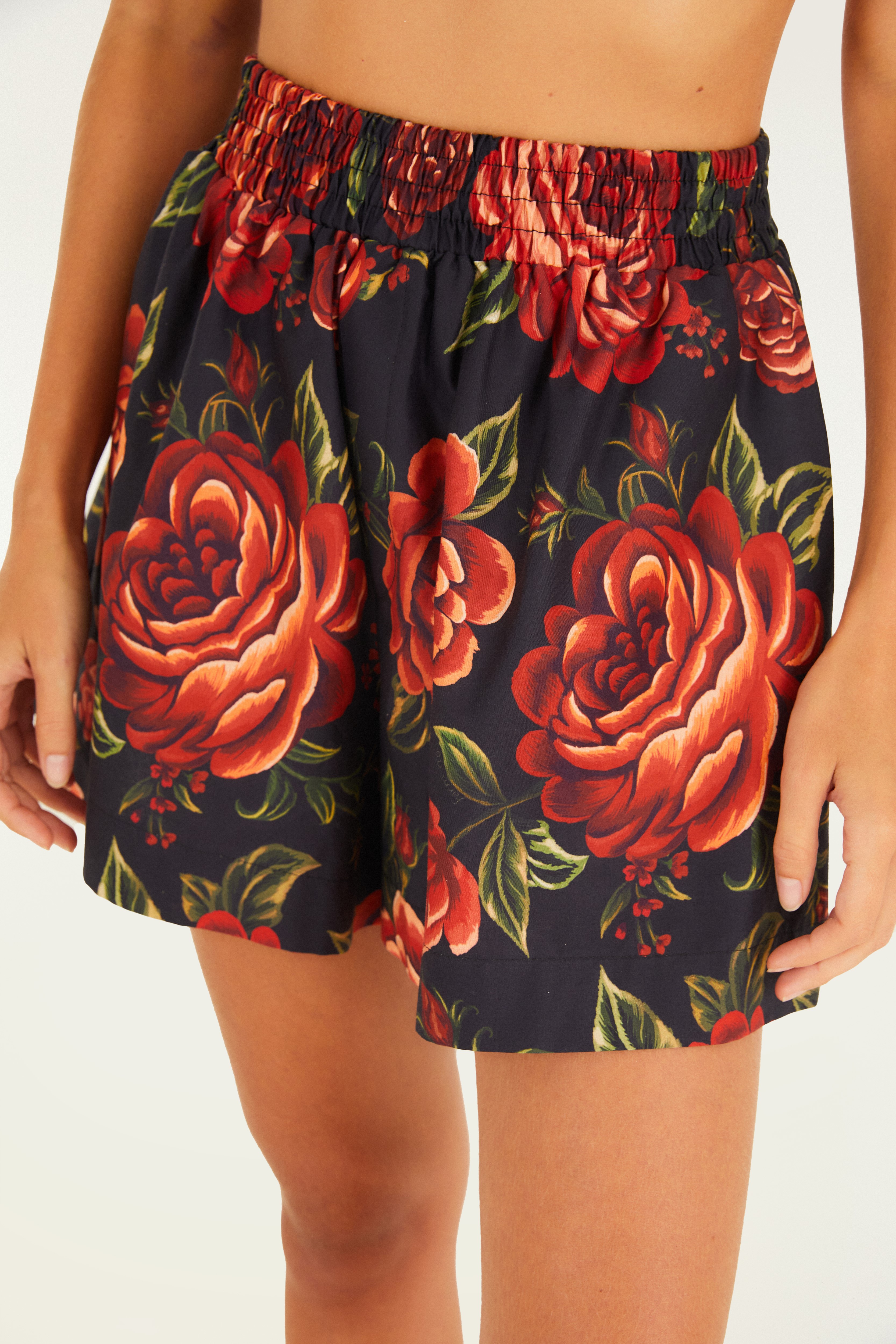 Short Samba Canção Estampado Rosália