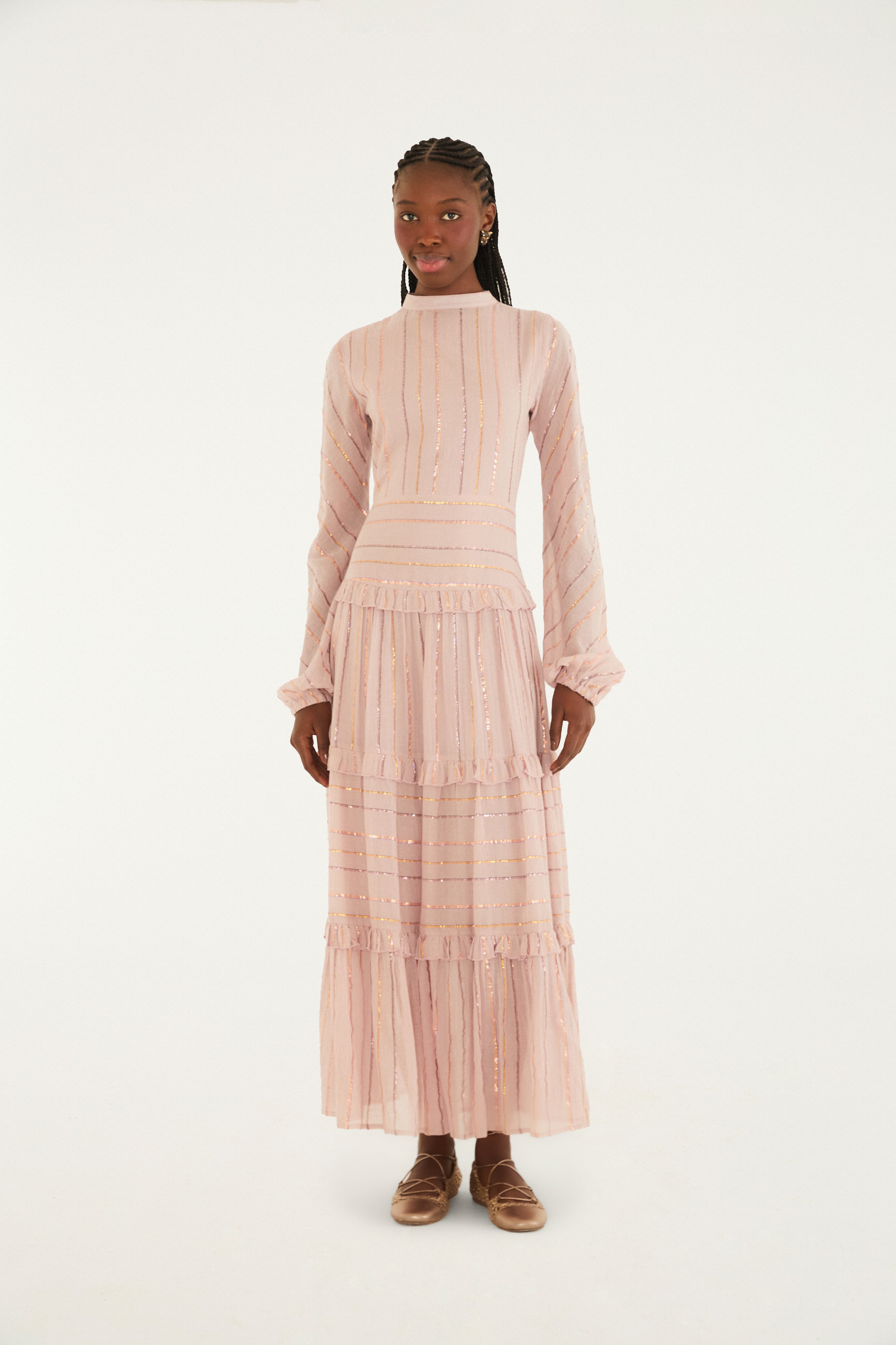 Vestido Artesanal Listra Lurex