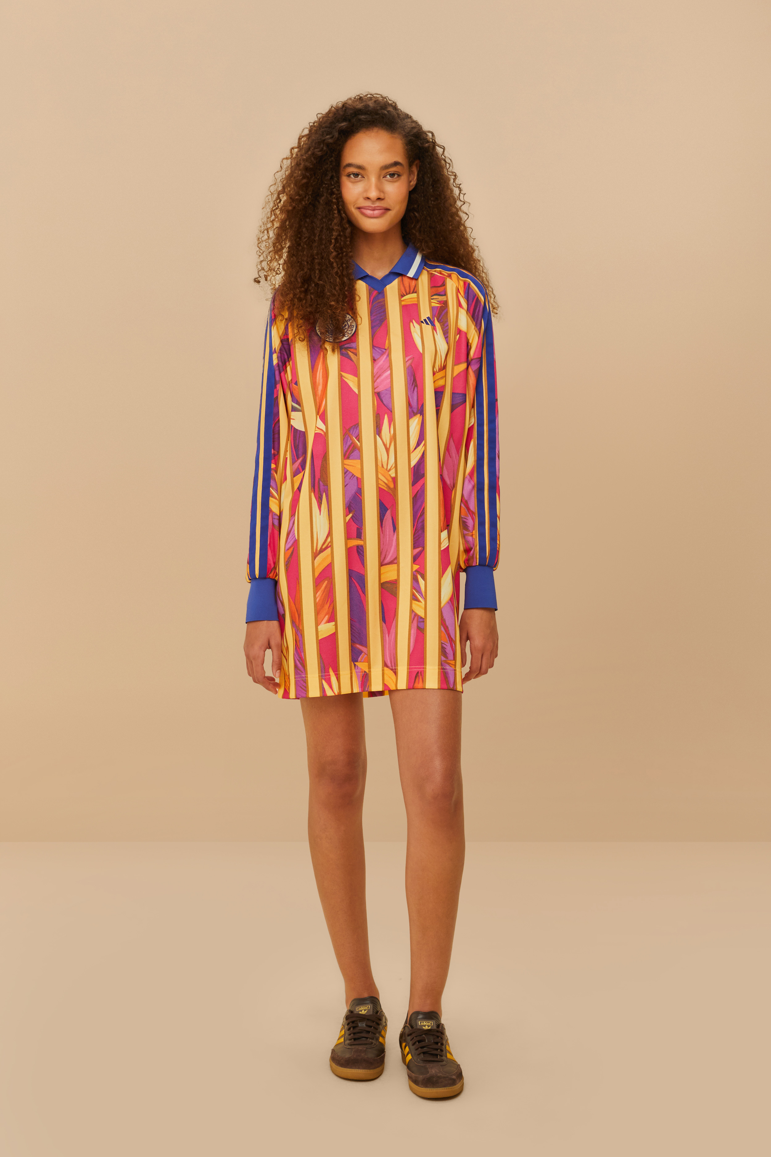Vestido Adidas Stripes Of Paradise Roxo