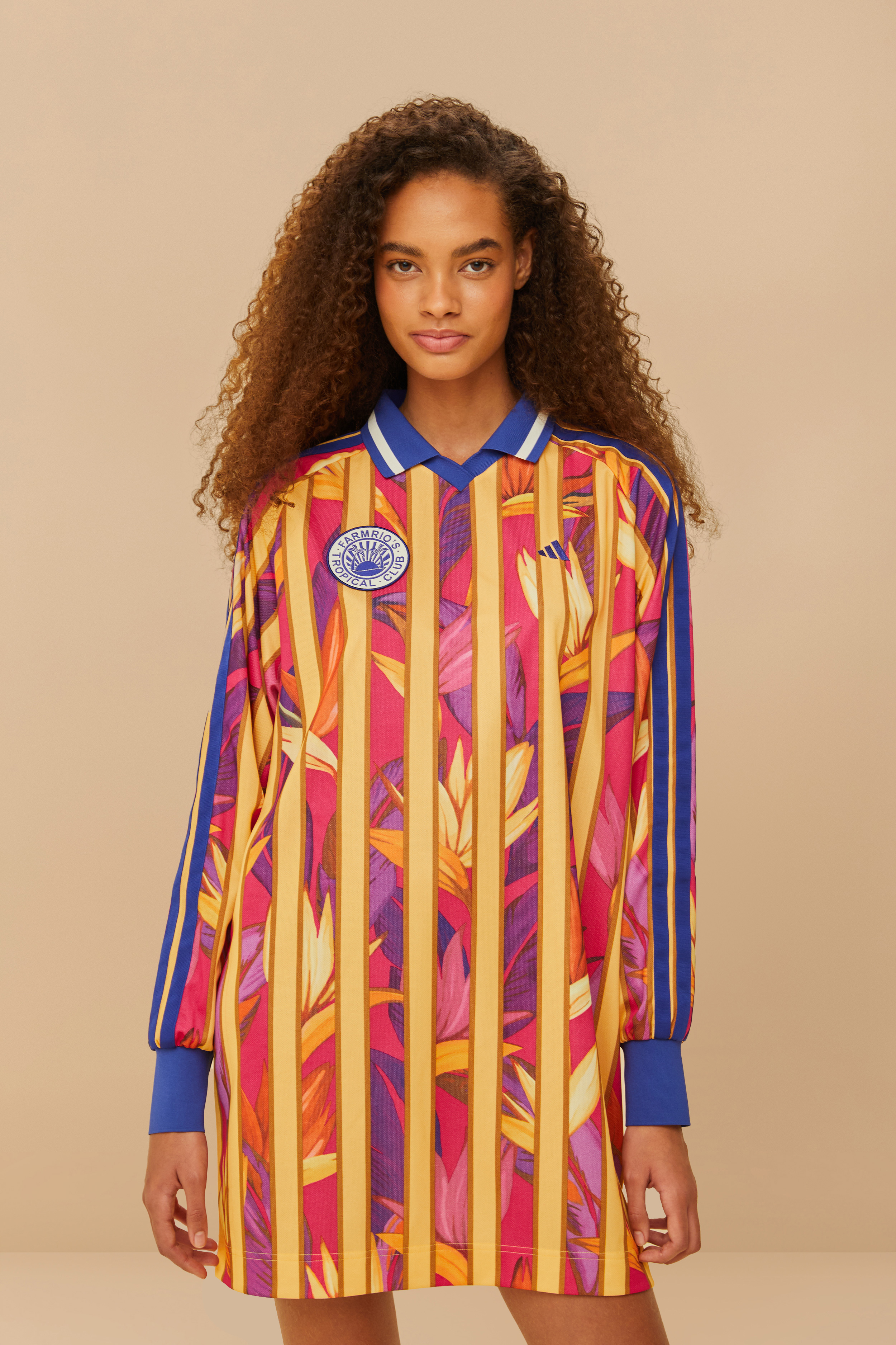 Vestido Adidas Stripes Of Paradise Roxo