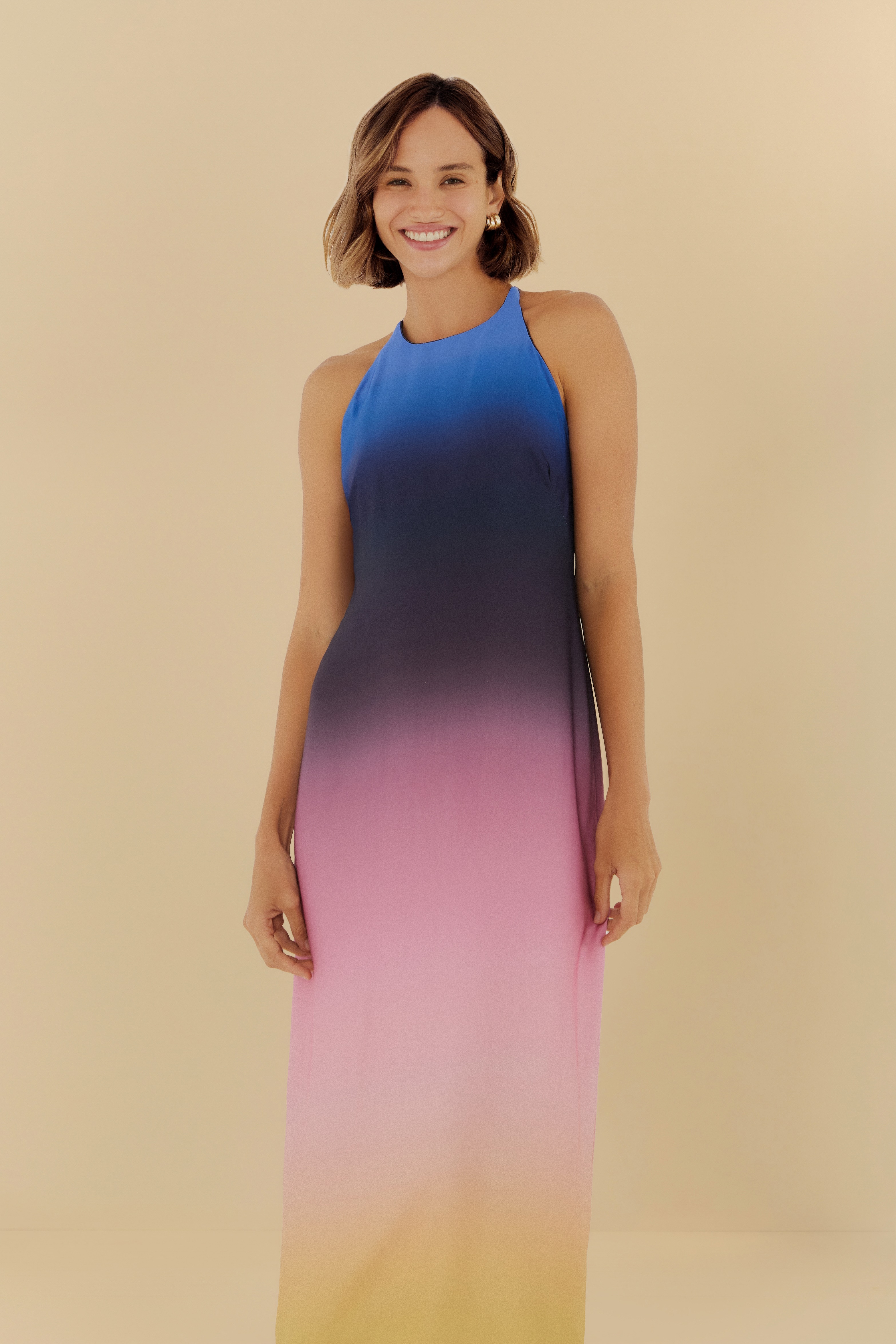 Vestido Frente Única Degradê Latina