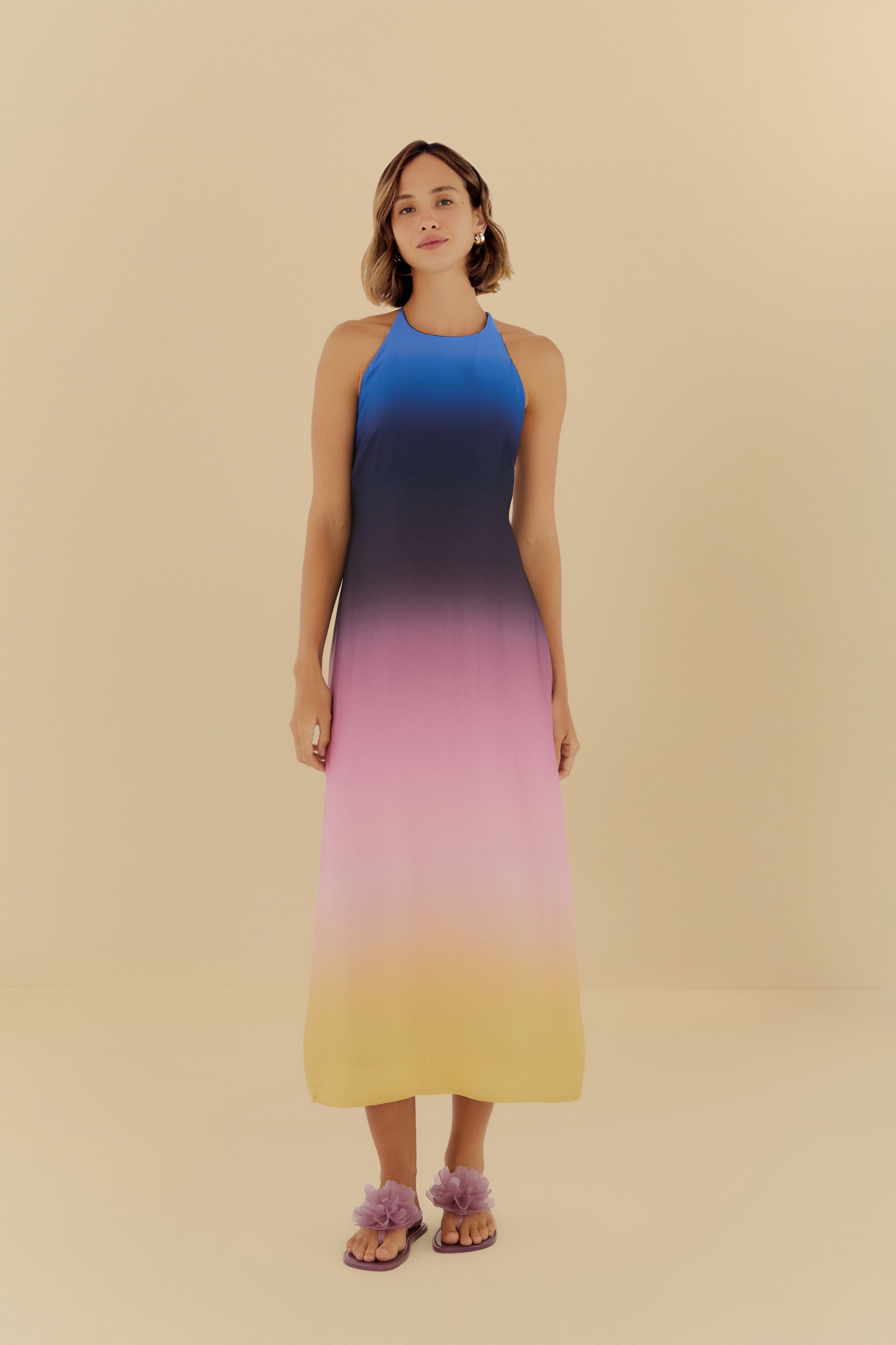 Vestido Frente Única Degradê Latina