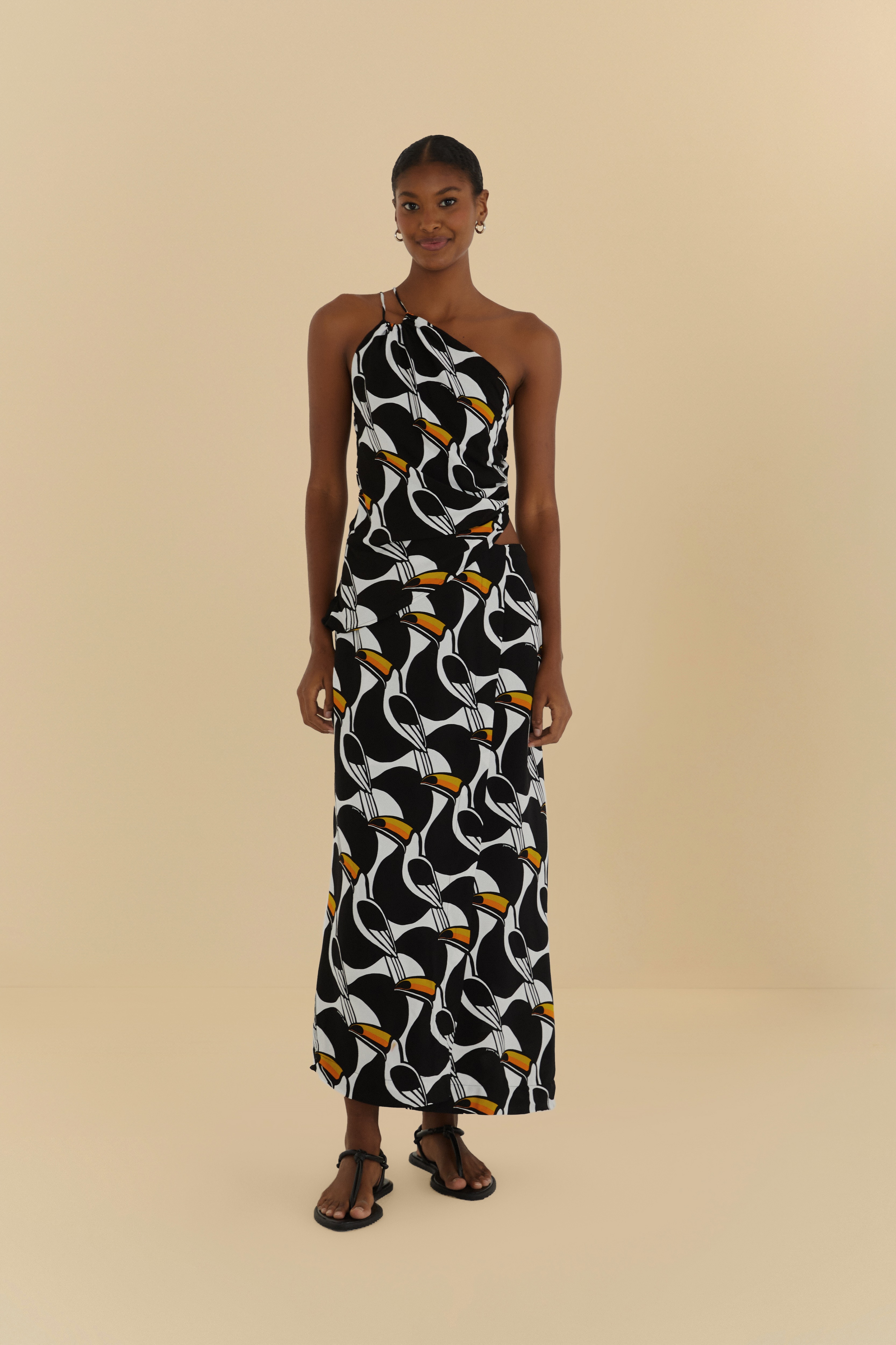 Vestido Ombro Só Estampado Copatucano