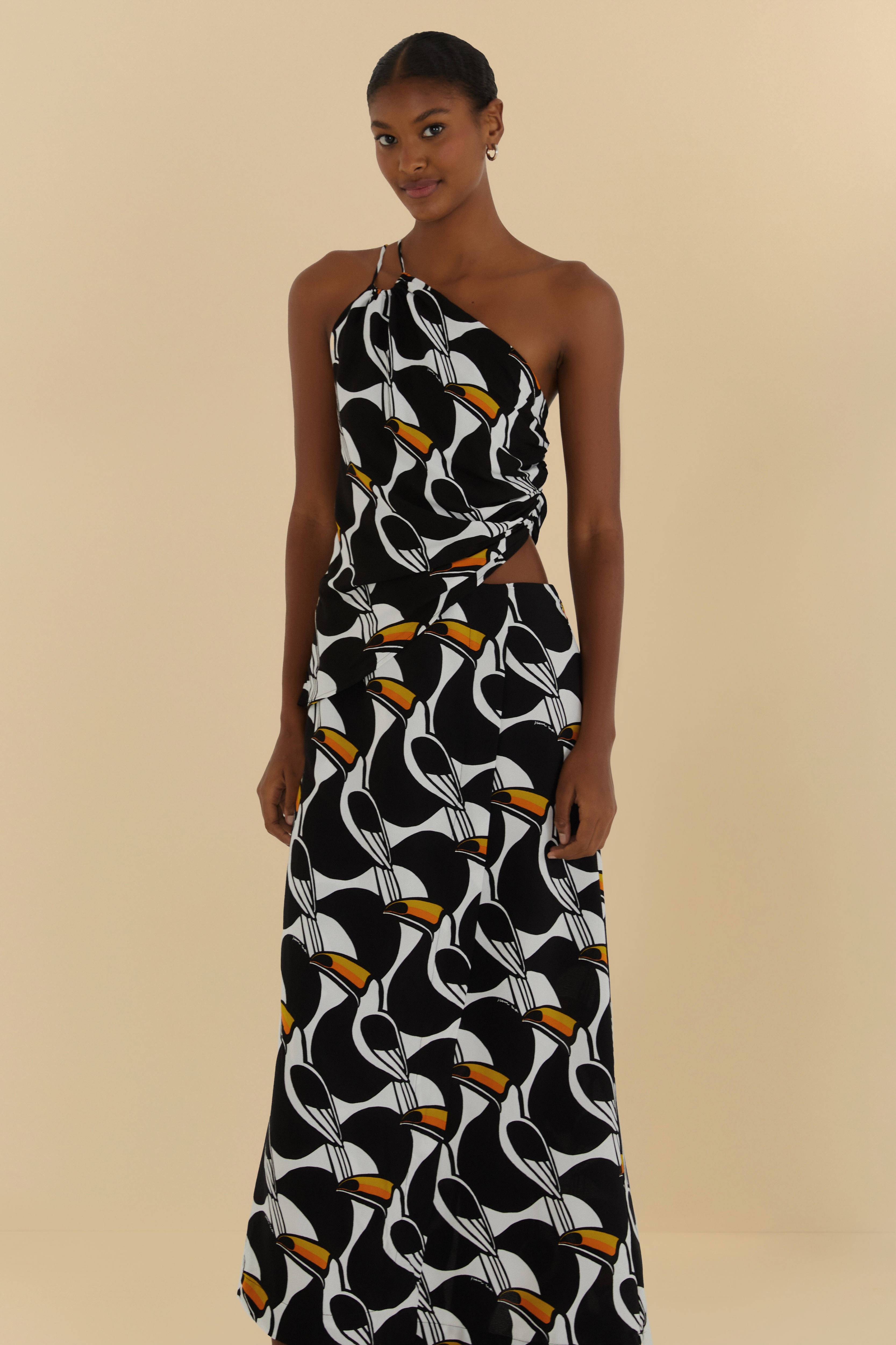 Vestido Ombro Só Estampado Copatucano