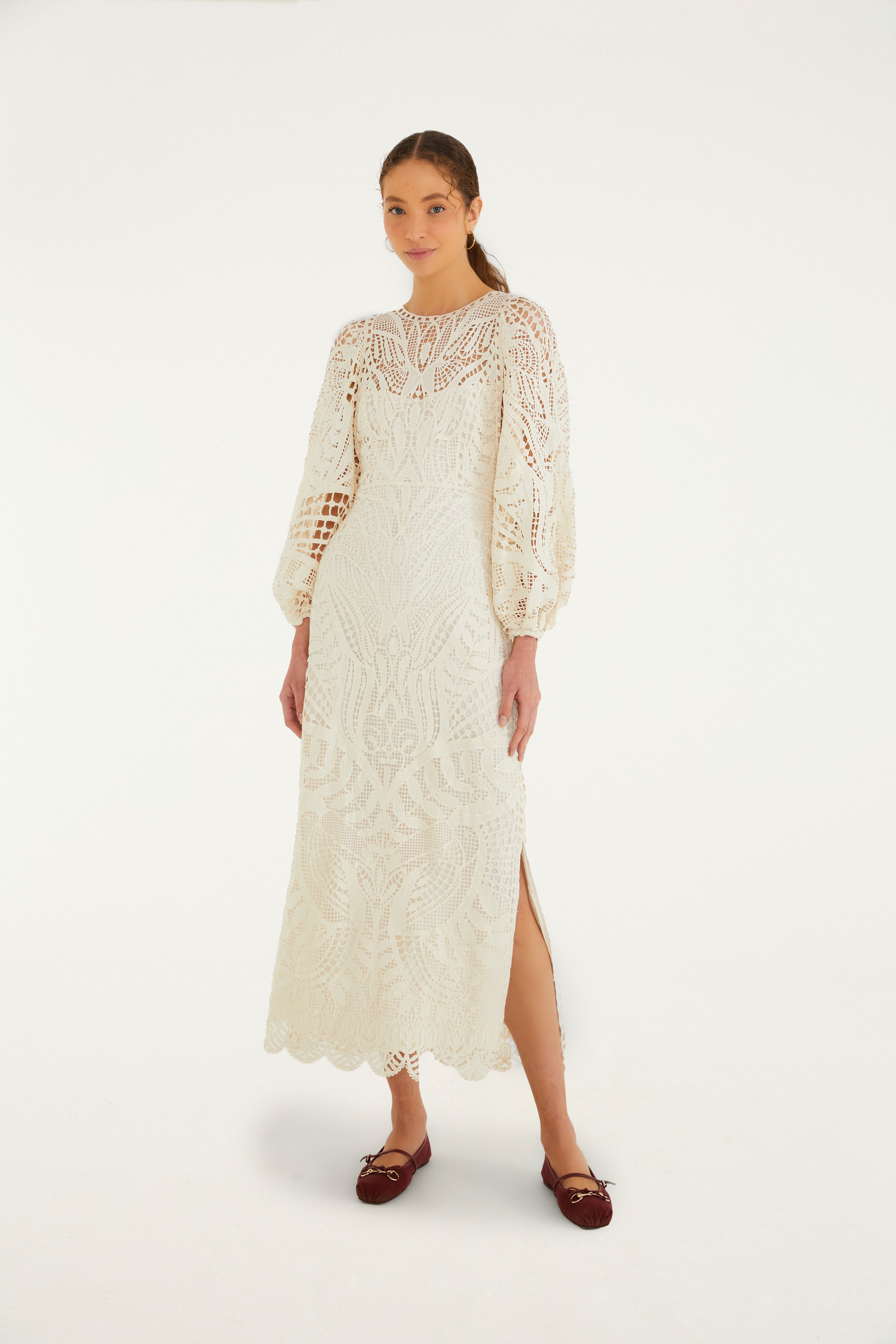 Vestido Guipure Natureza Selvagem