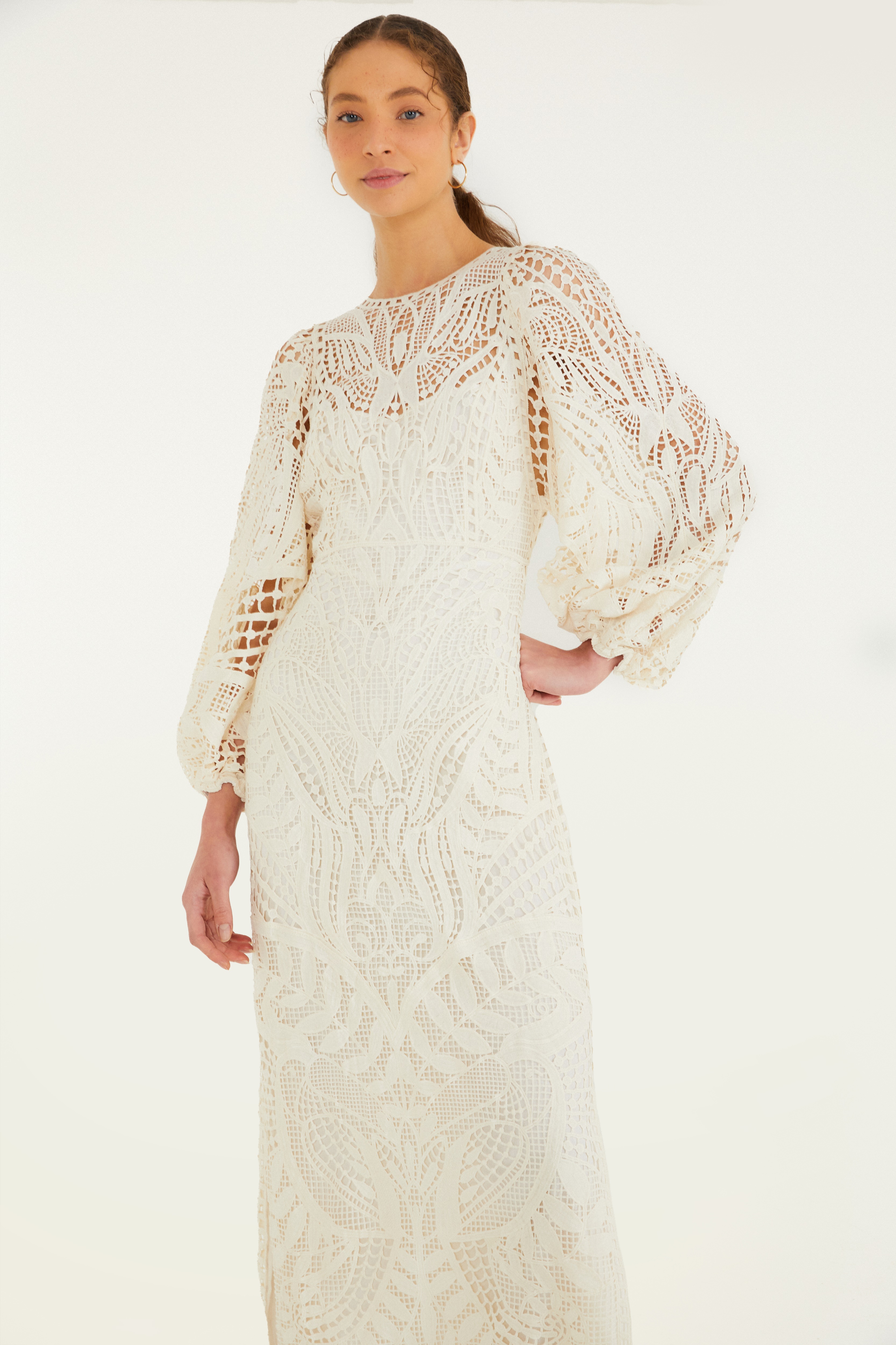 Vestido Guipure Natureza Selvagem