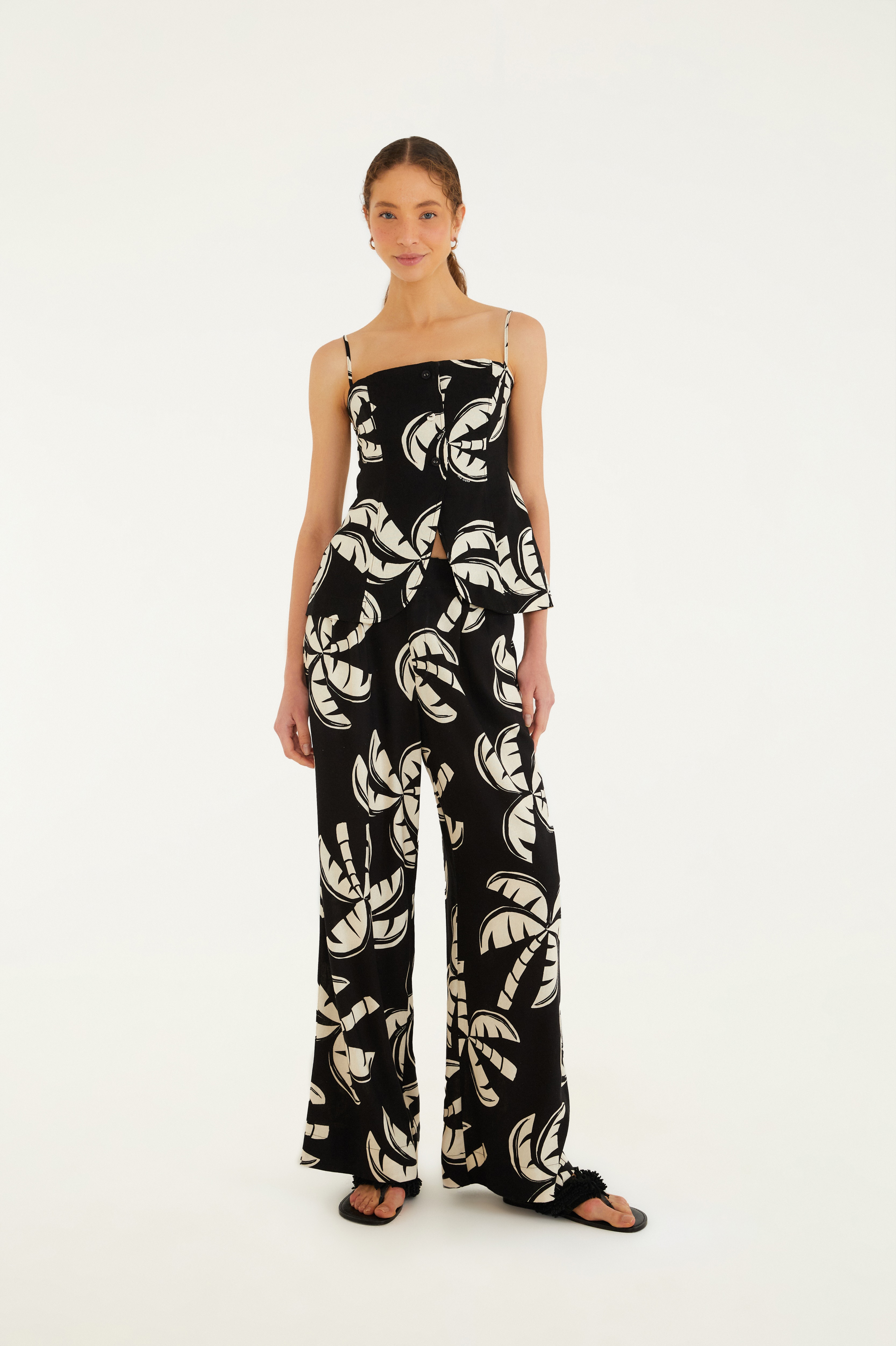 Blusa Estampada Coqueirada