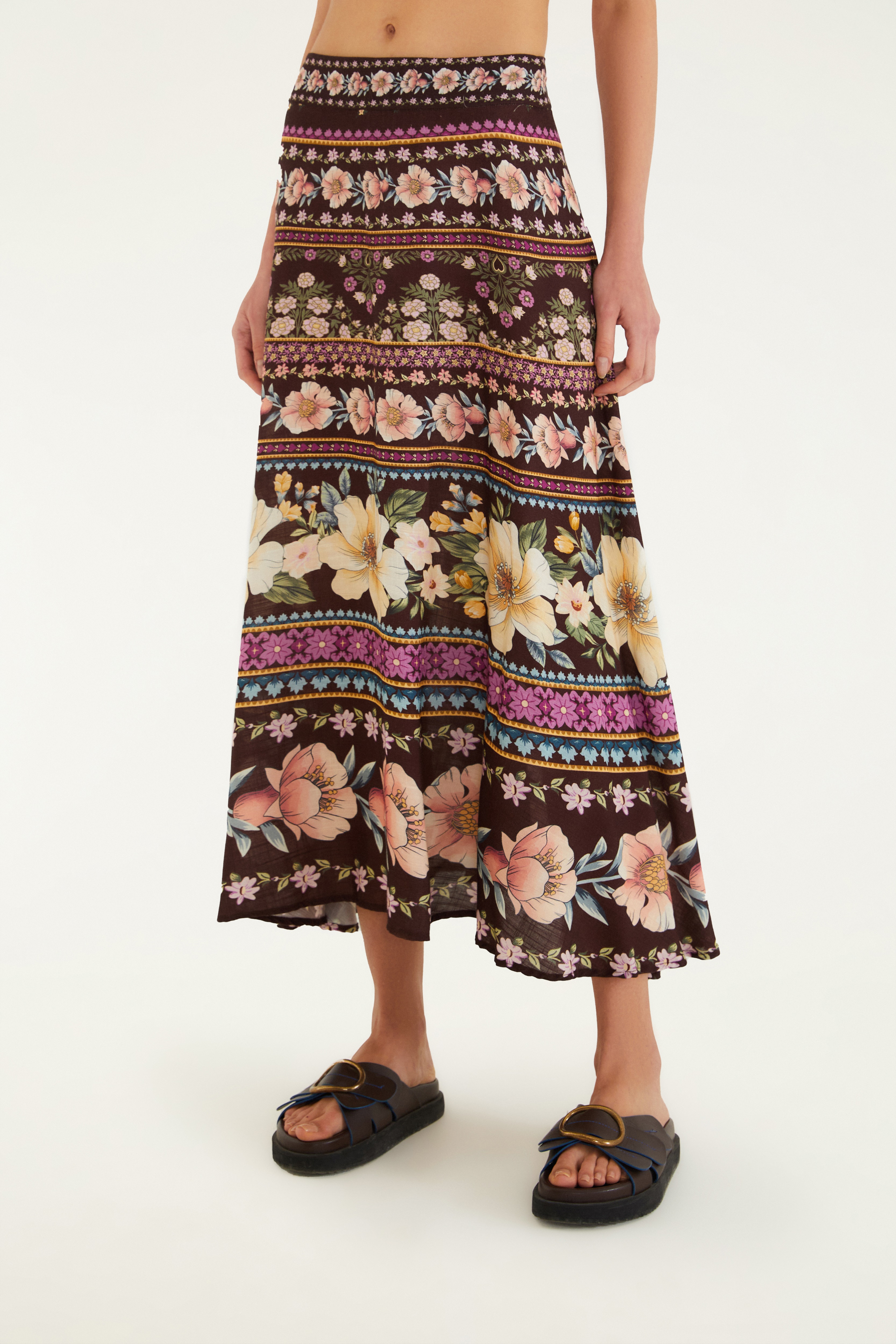 Saia Godê Estampada Flori