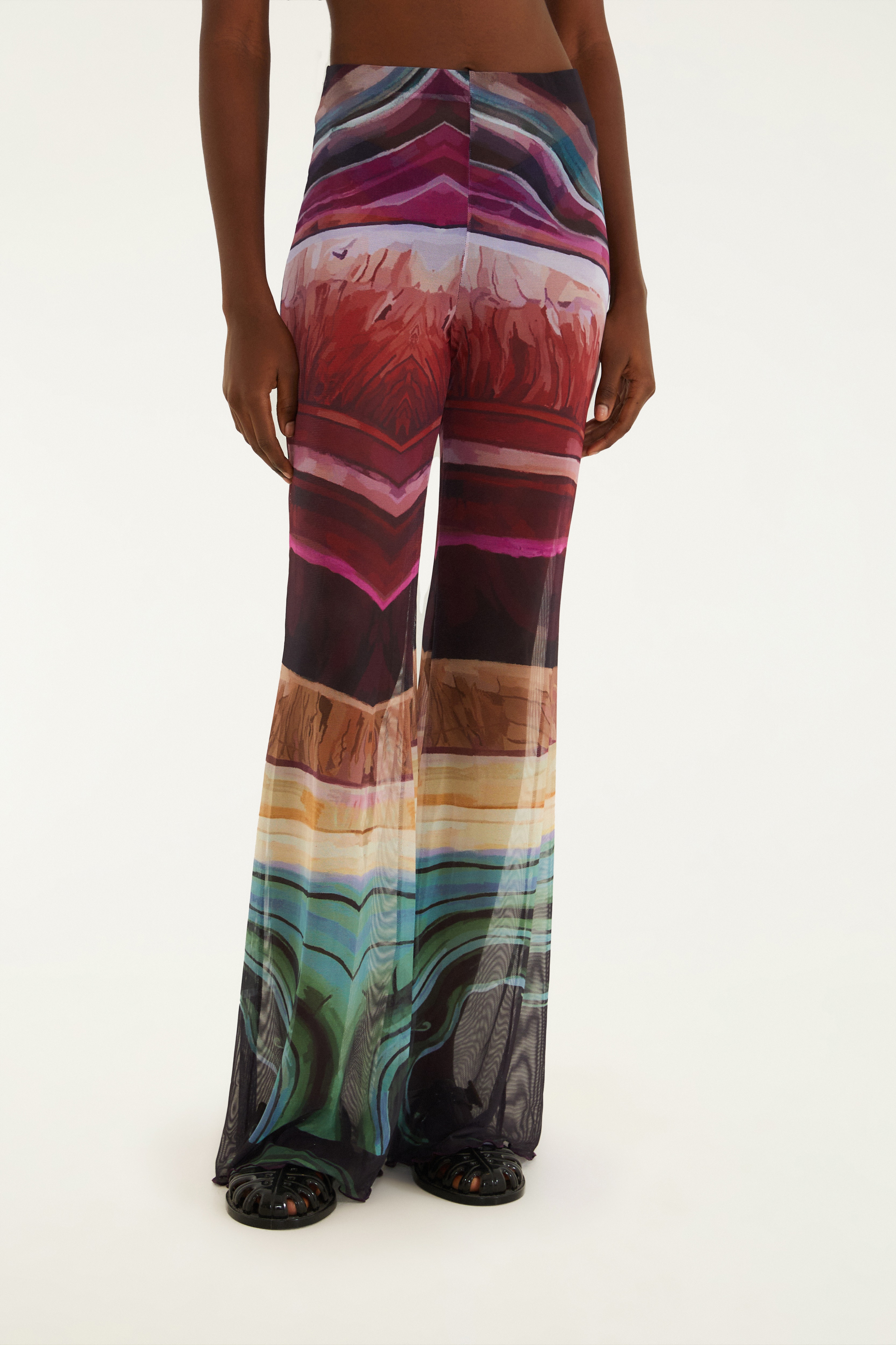 Calça Tule Estampada Turmalina