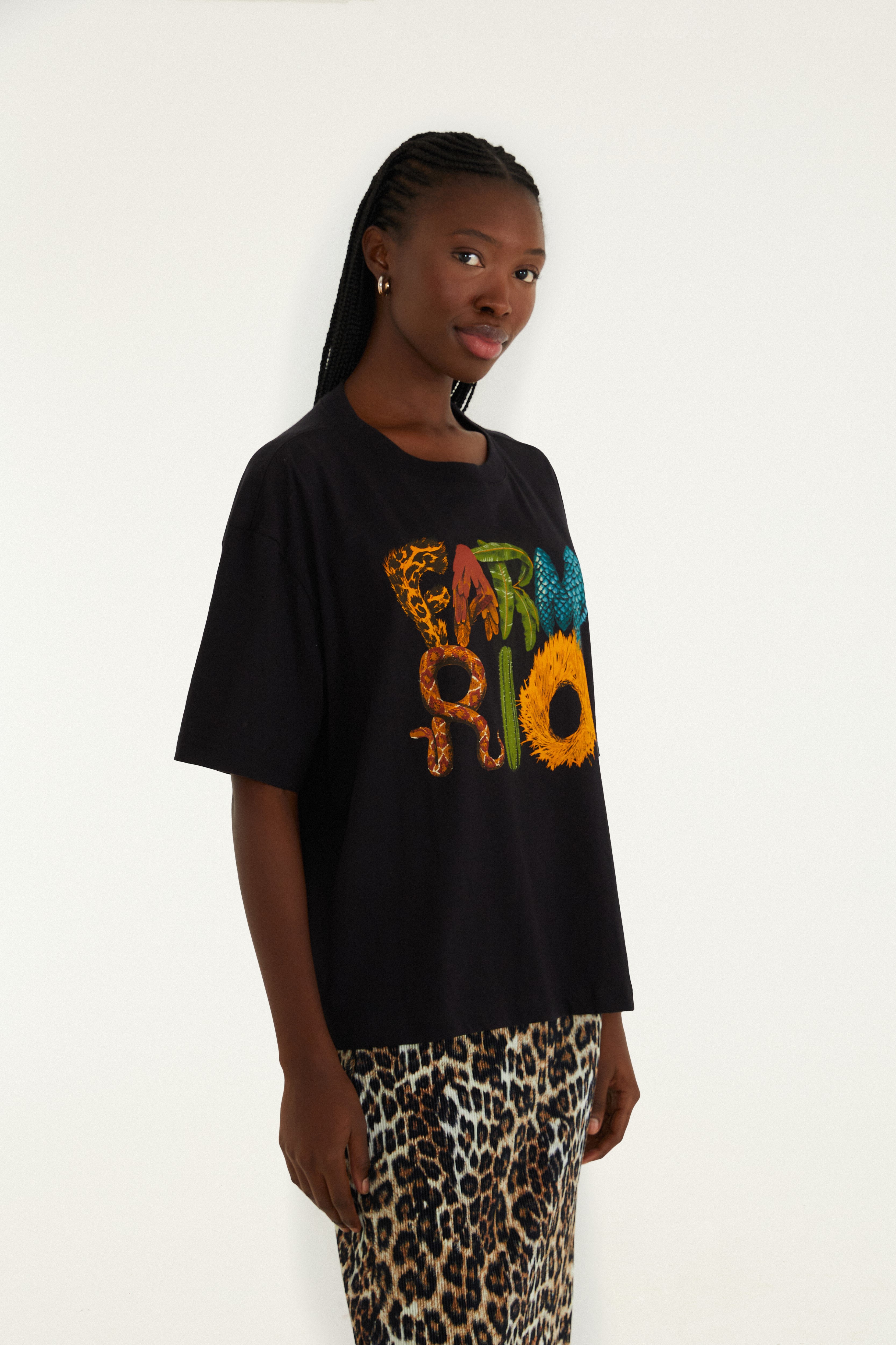 T-Shirt Quadrada Farm Rio Bichos