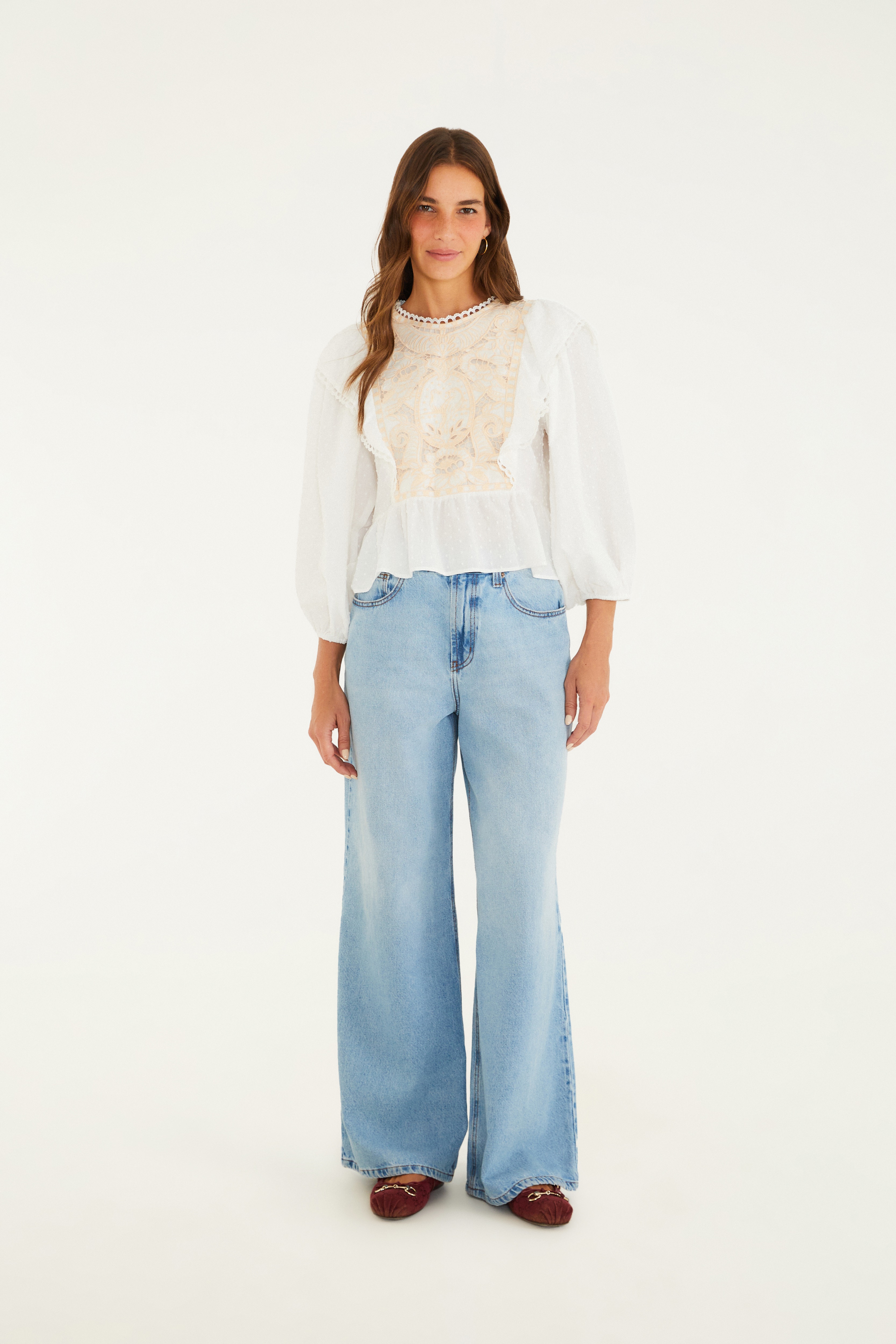 Blusa Artesanal Bordada