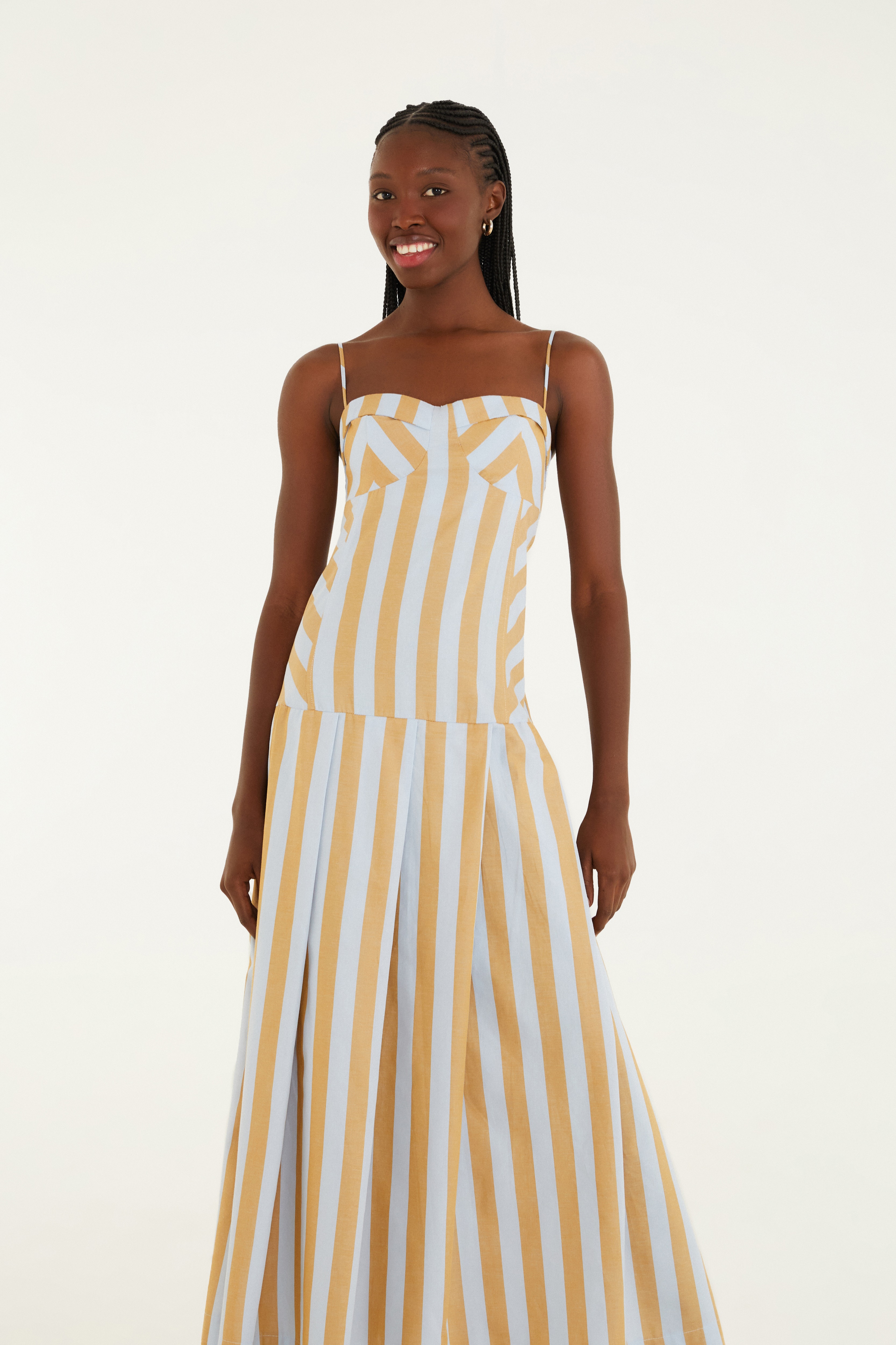 Vestido Listra Bicolor