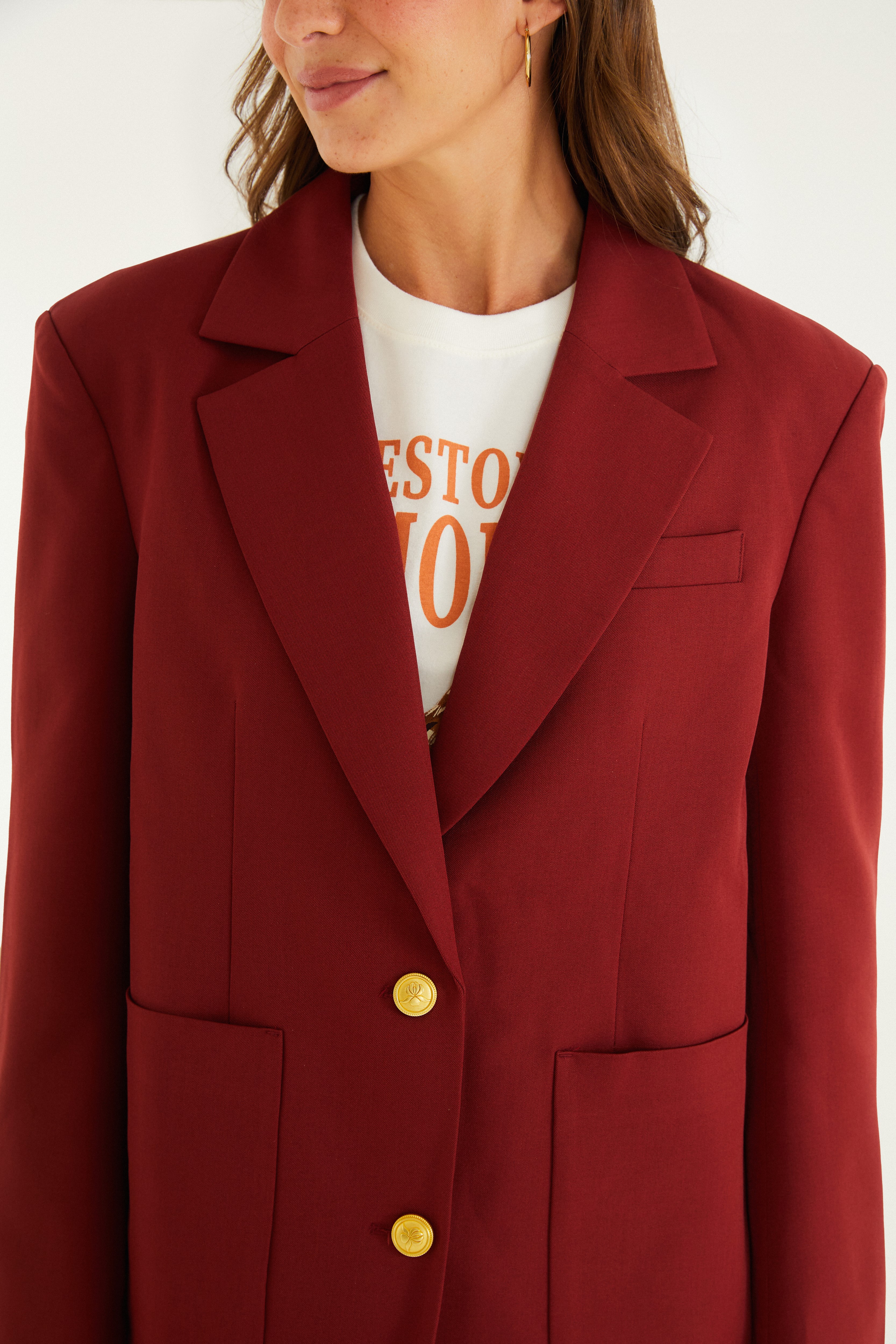 Blazer Alfaiataria Liso