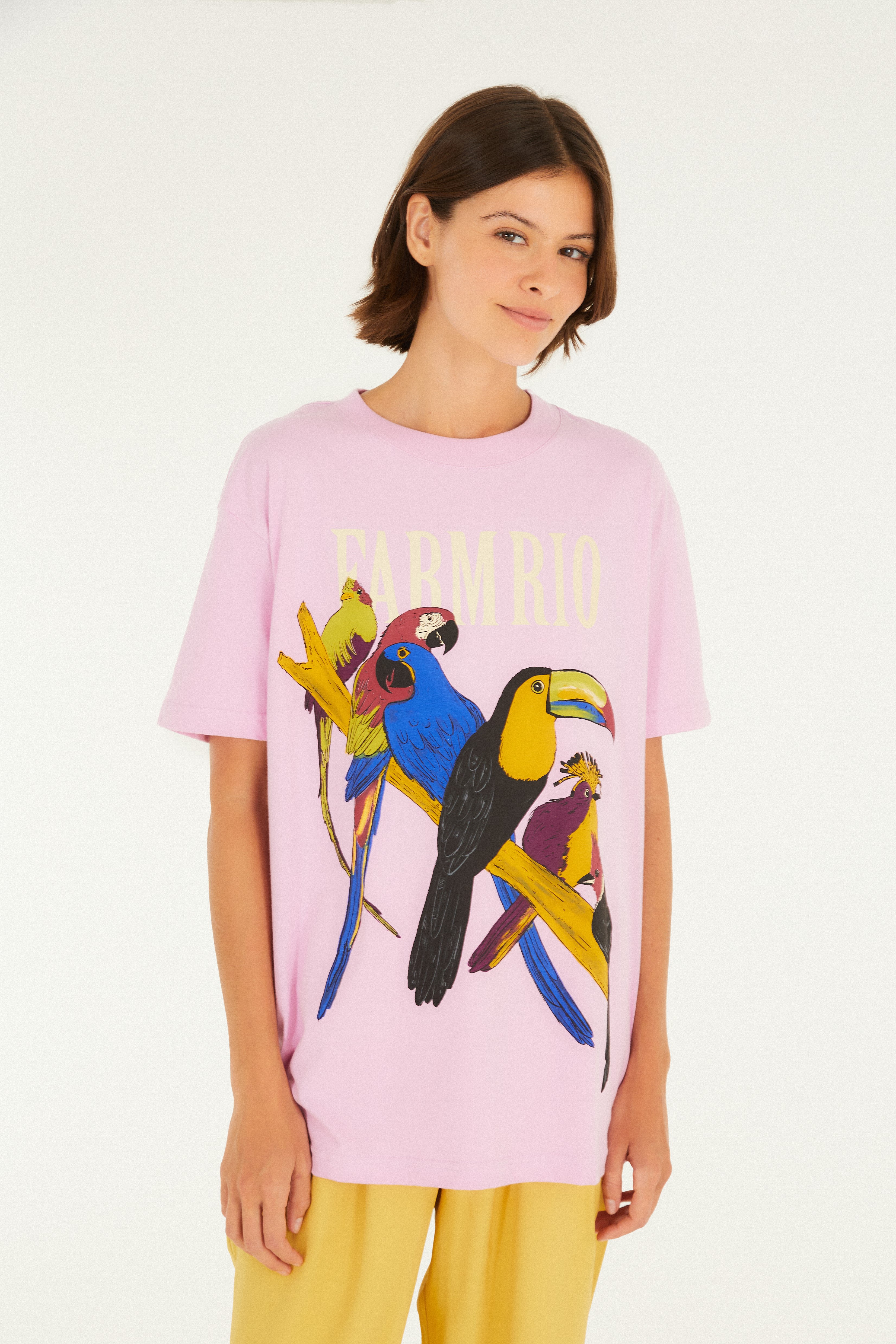 T-Shirt Media é Do Brasil Rosa Tucano