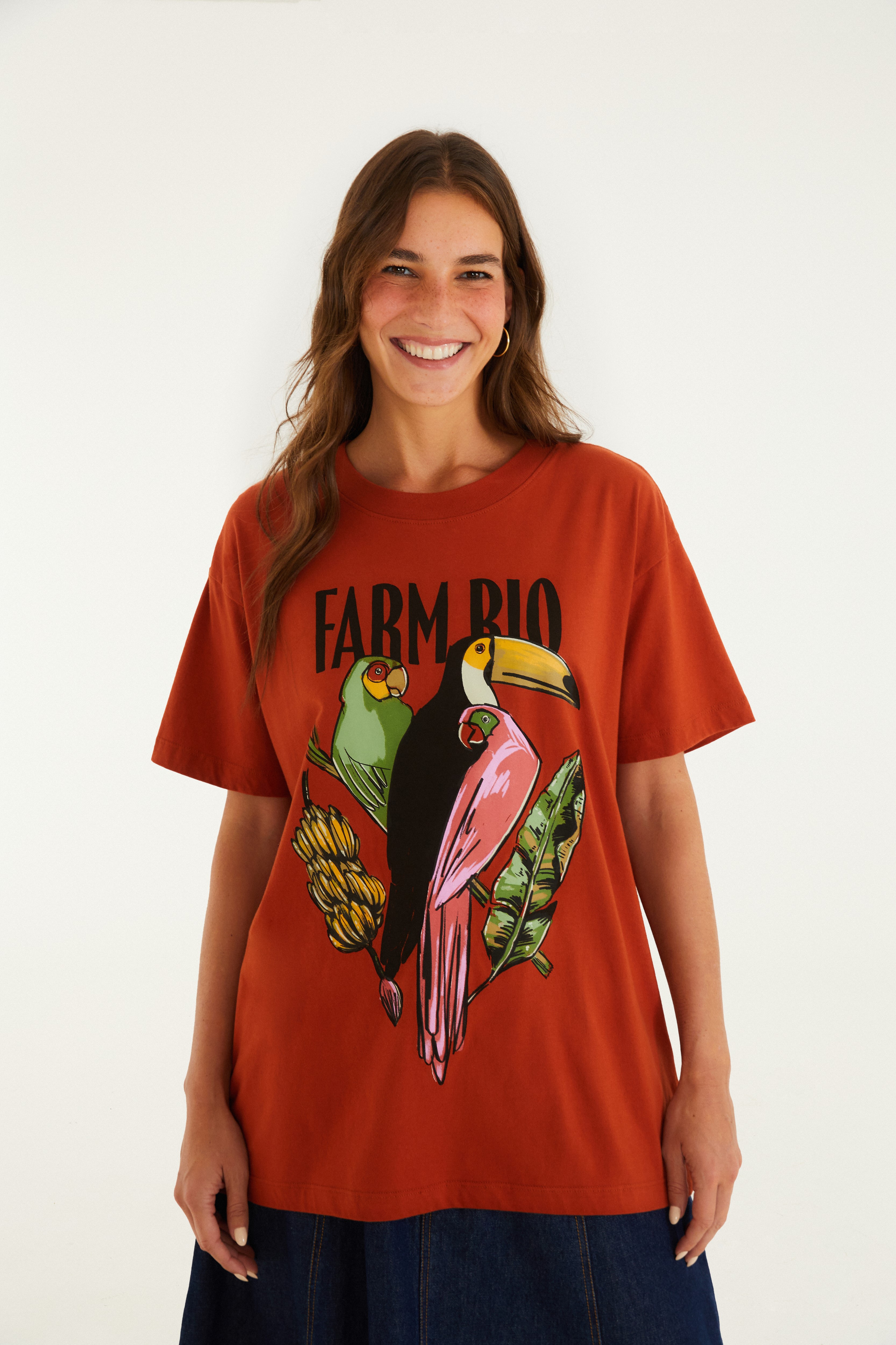 T-Shirt Media Pássaro