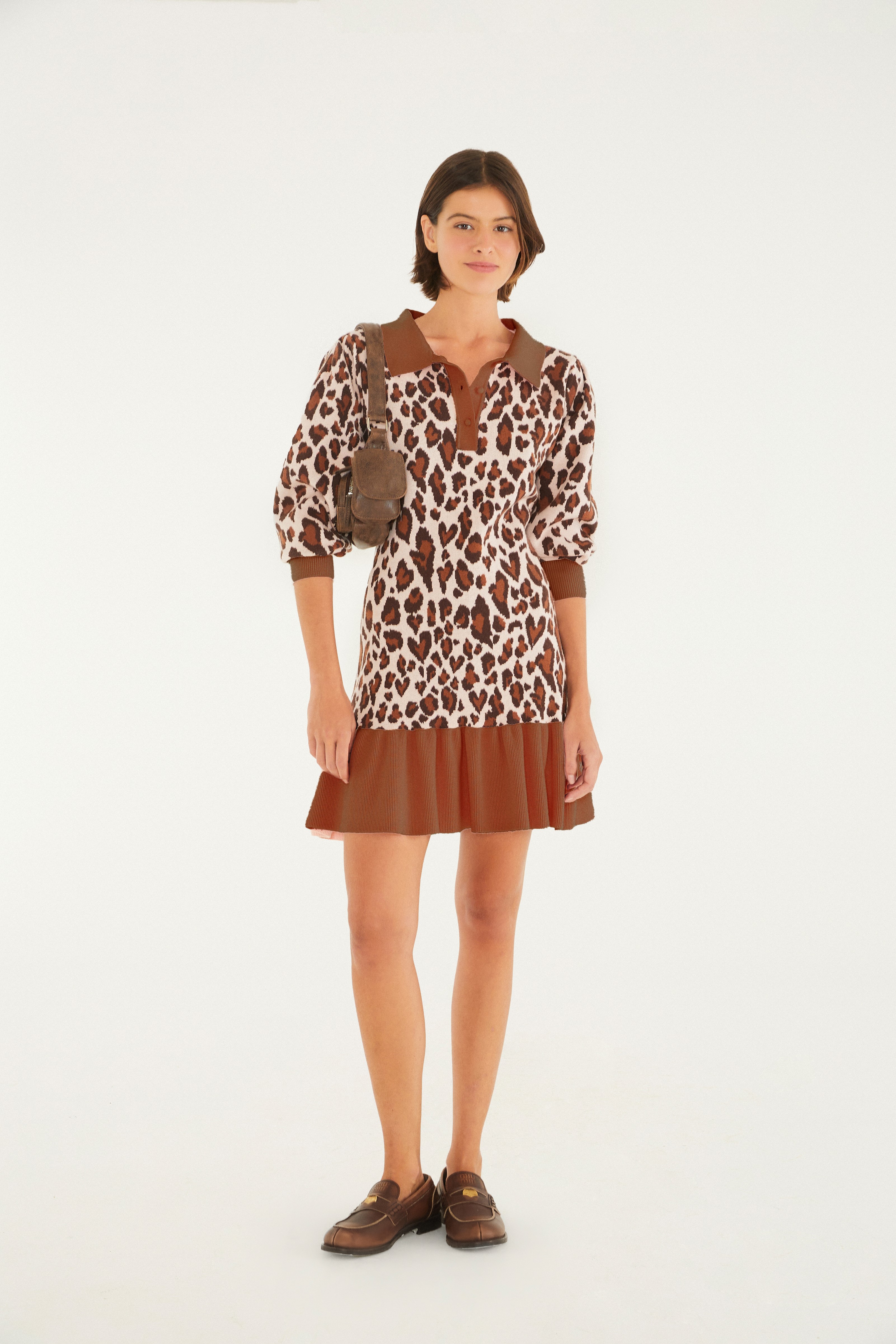 Vestido Tricot Jacquard Onça Ikat