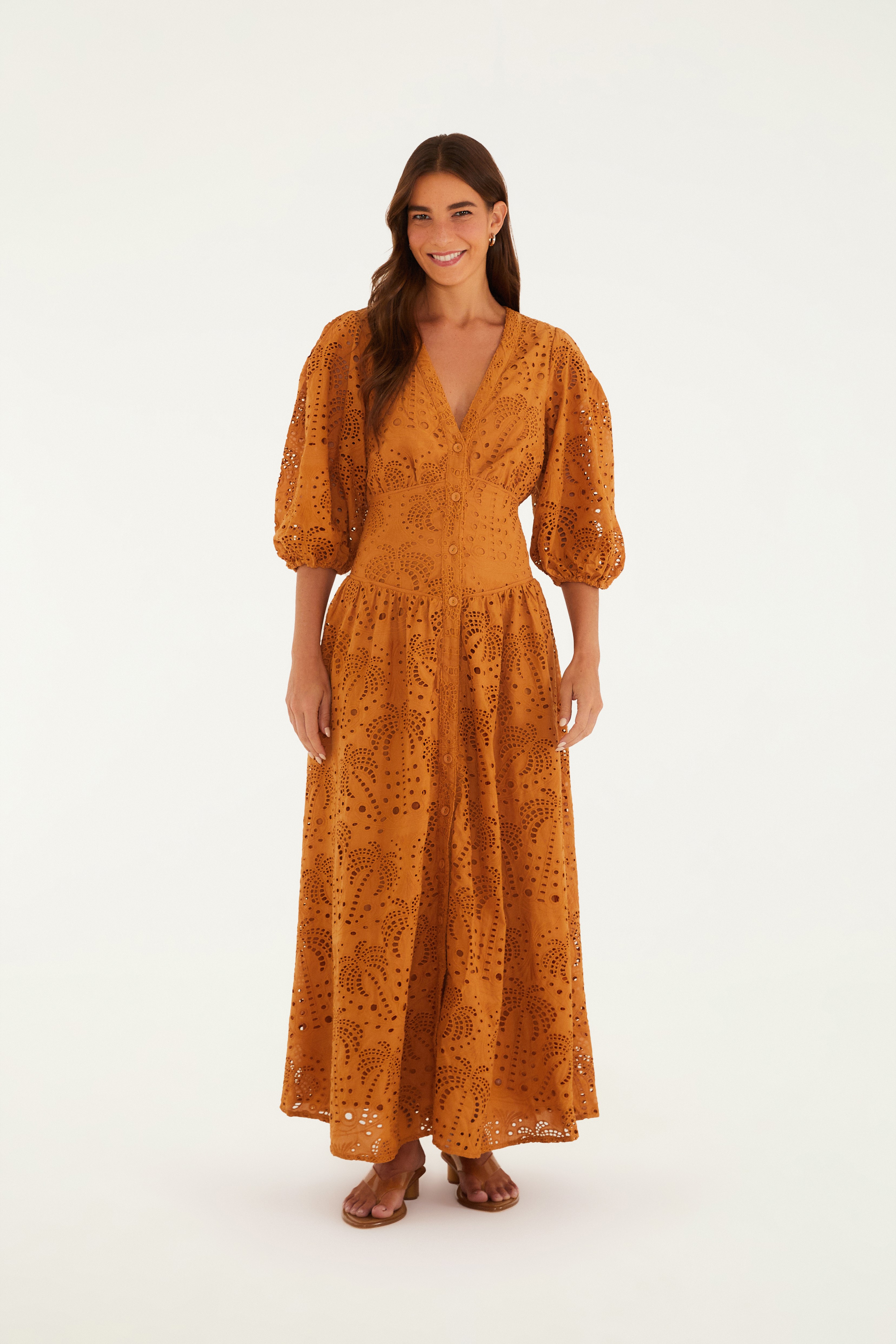 Vestido Laise Flor De Cacto