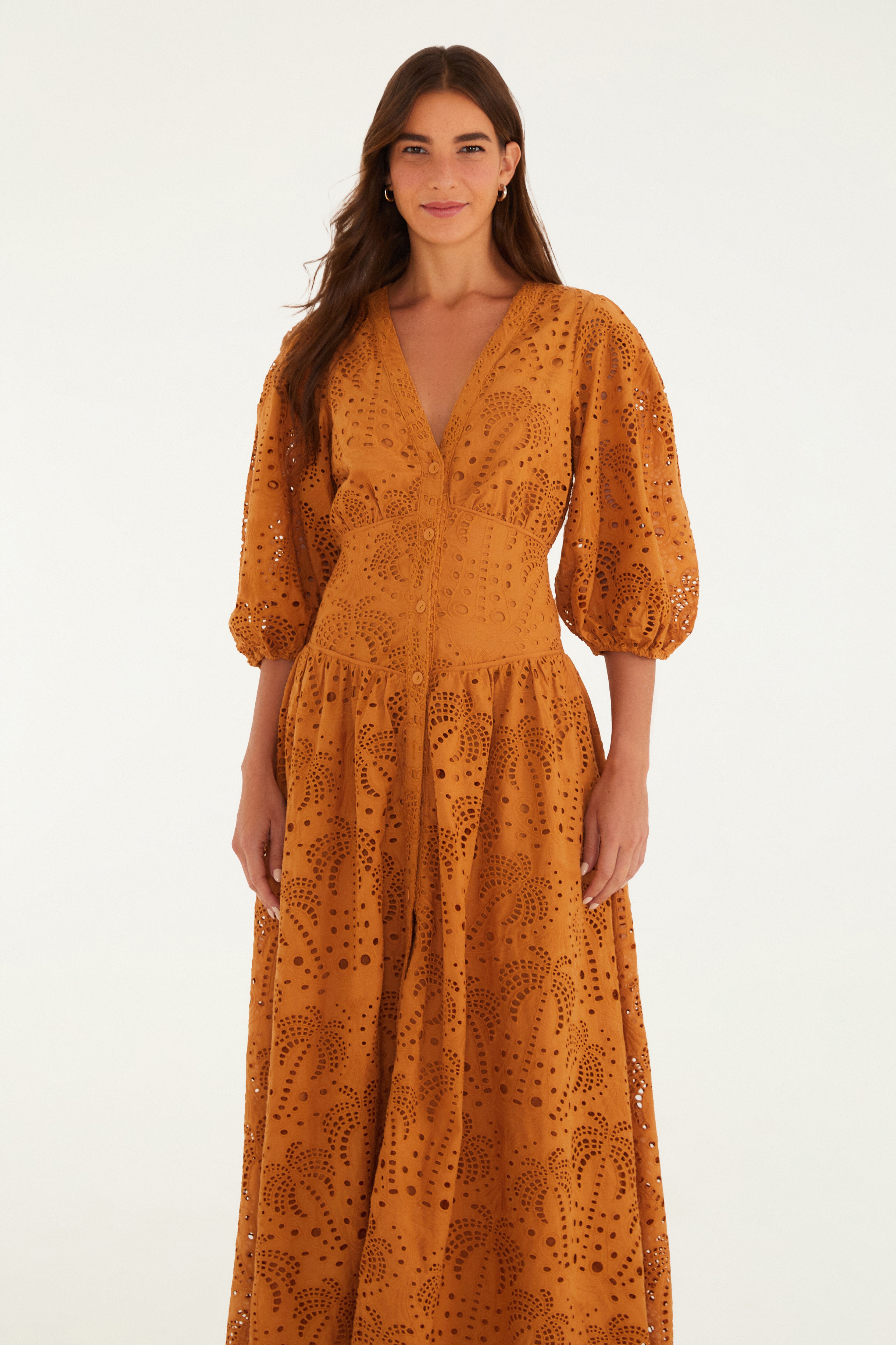 Vestido Laise Flor De Cacto