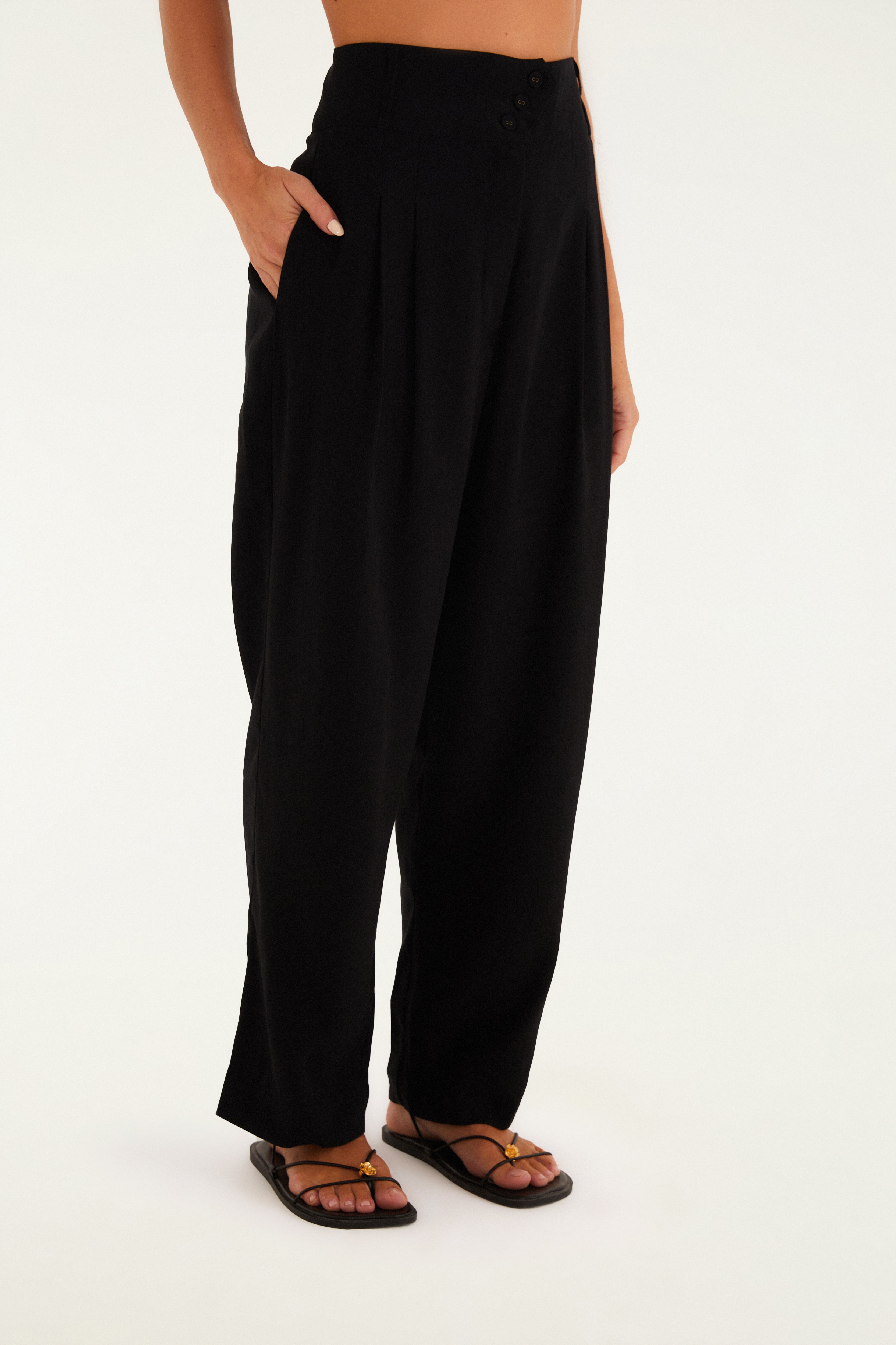 Calça Alfaiataria Botões