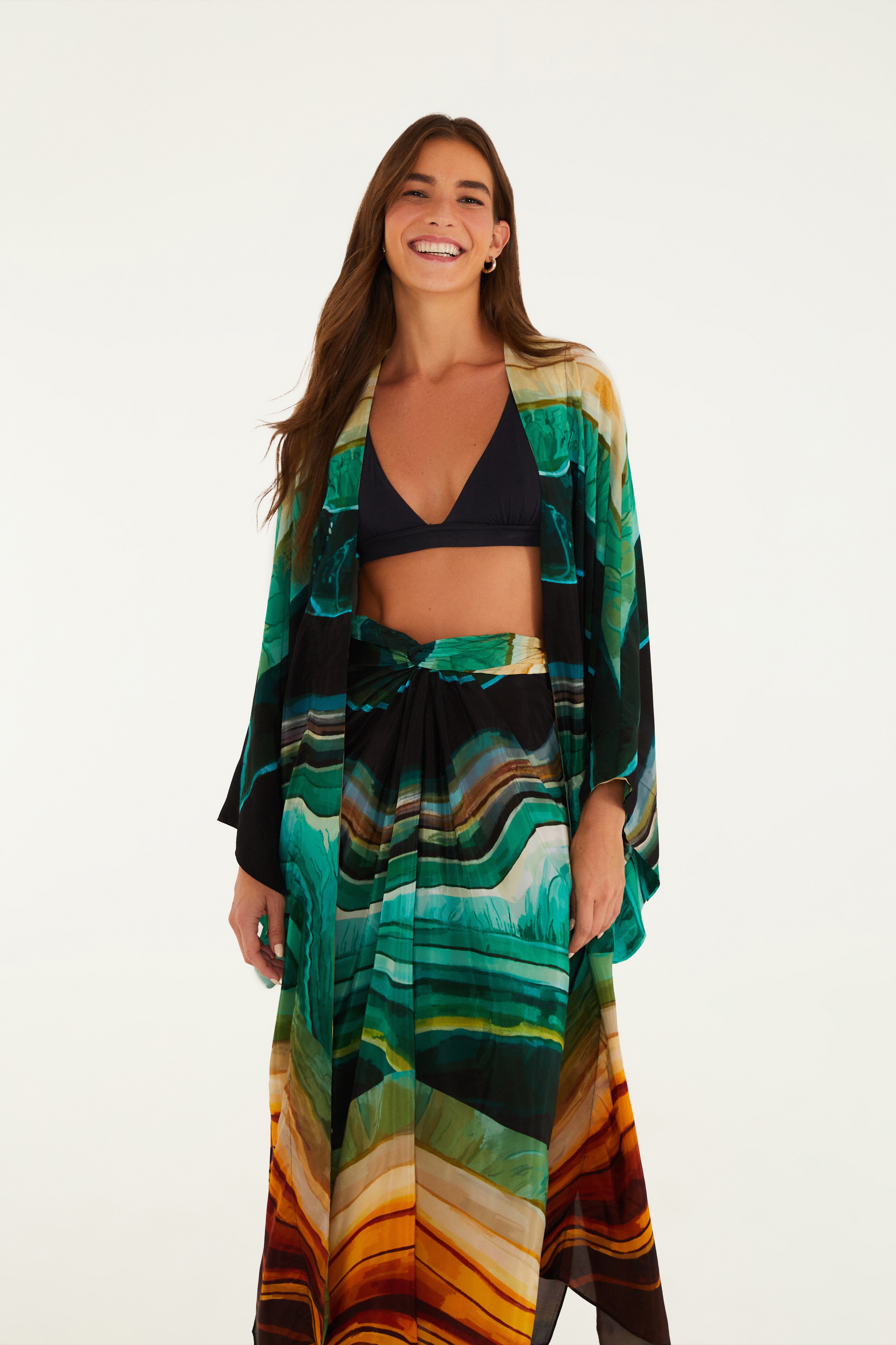 Kimono Estampado Turmalina