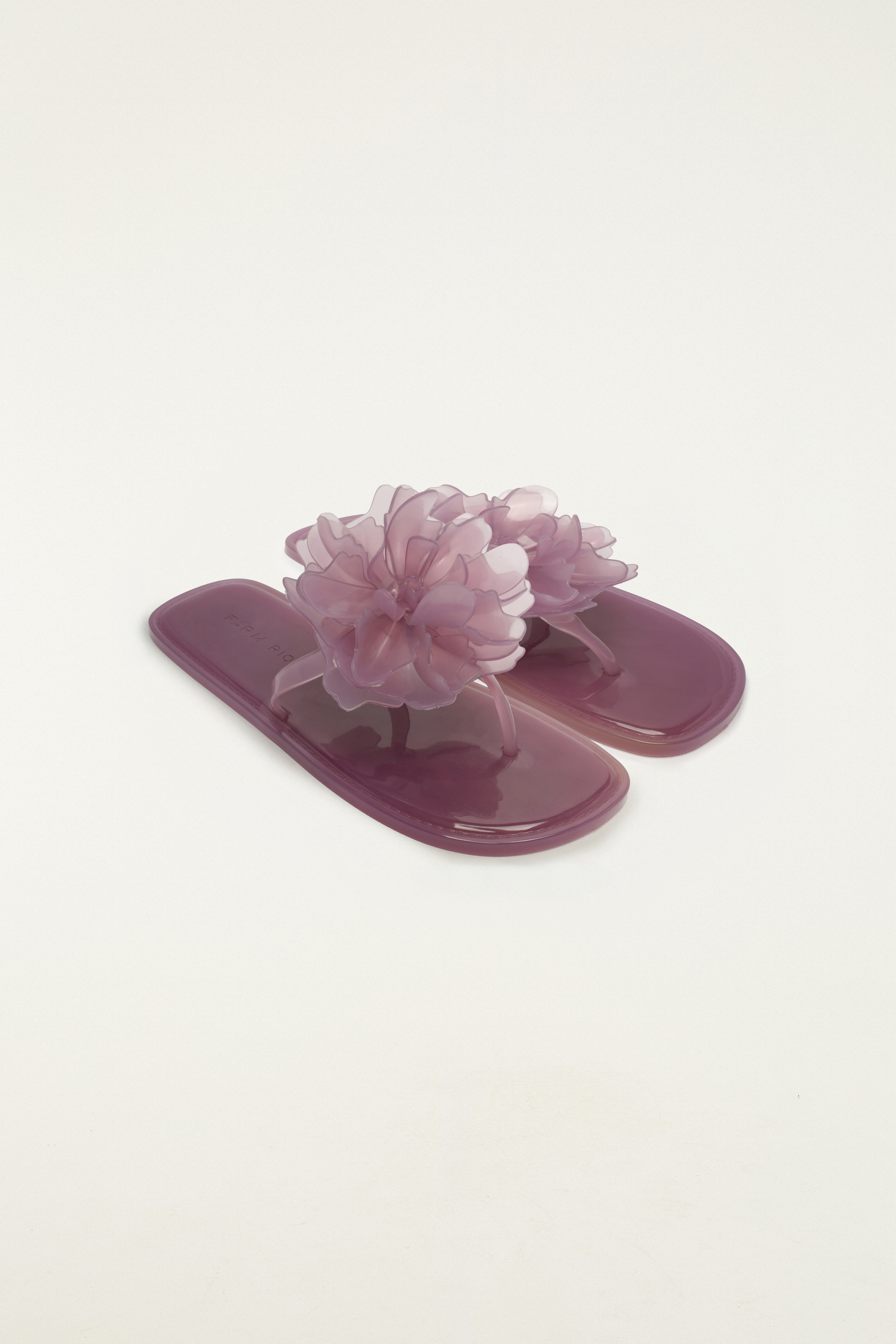 Sandália Rasteira Jelly Hibisco
