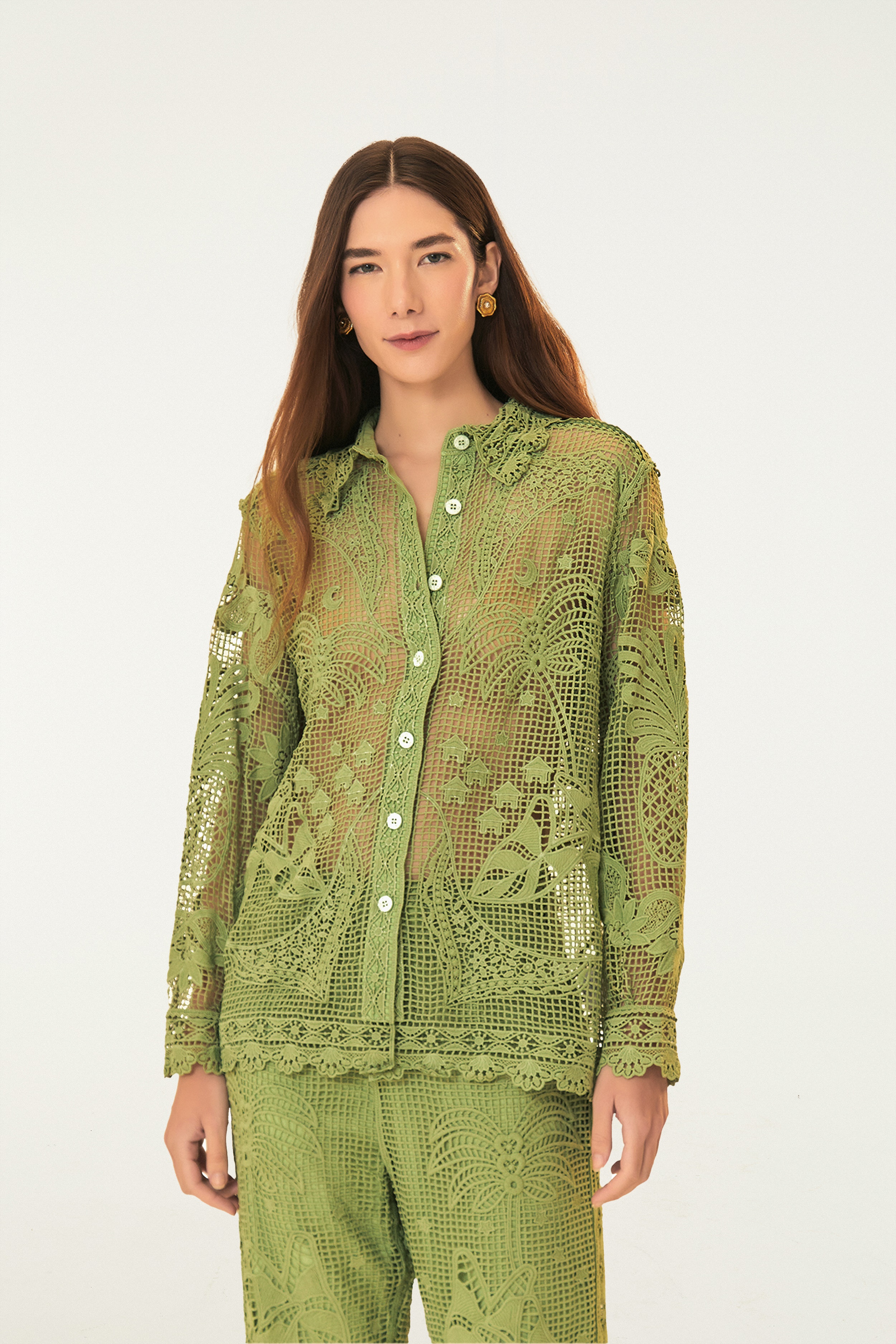 Camisa Guipure Amor De Abacaxi