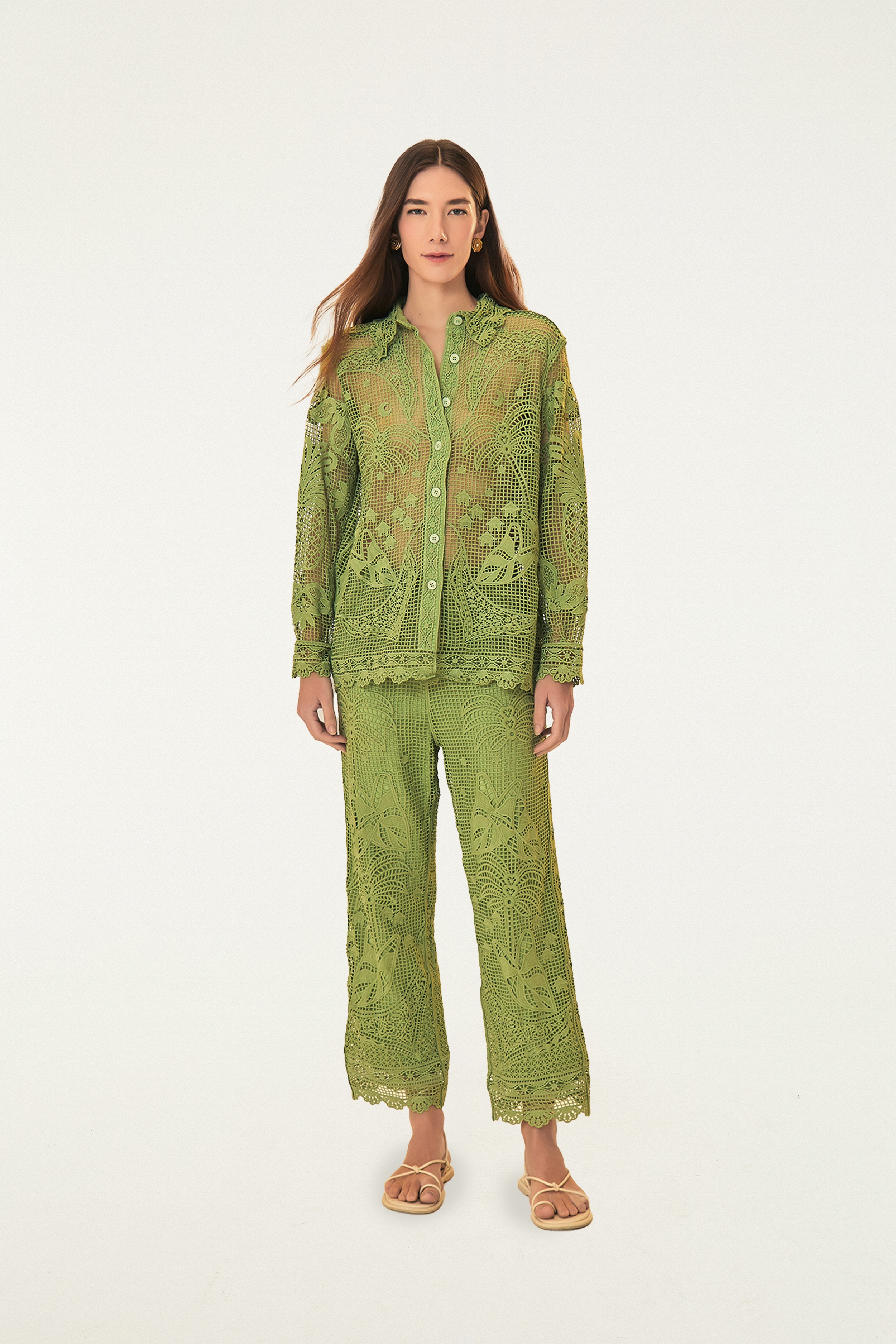 Calça Guipure Amor De Abacaxi