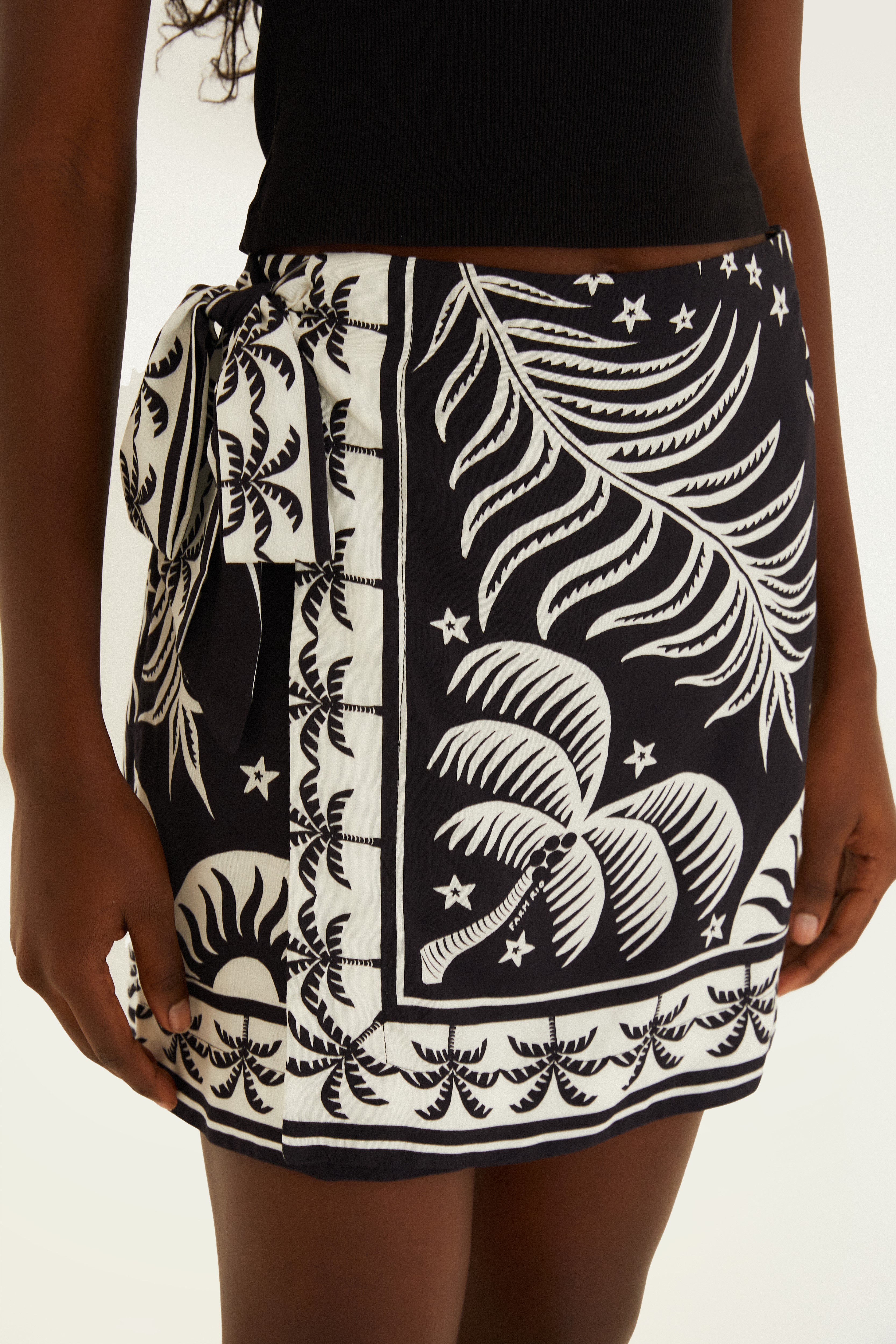 Saia Estampada Coqueiral