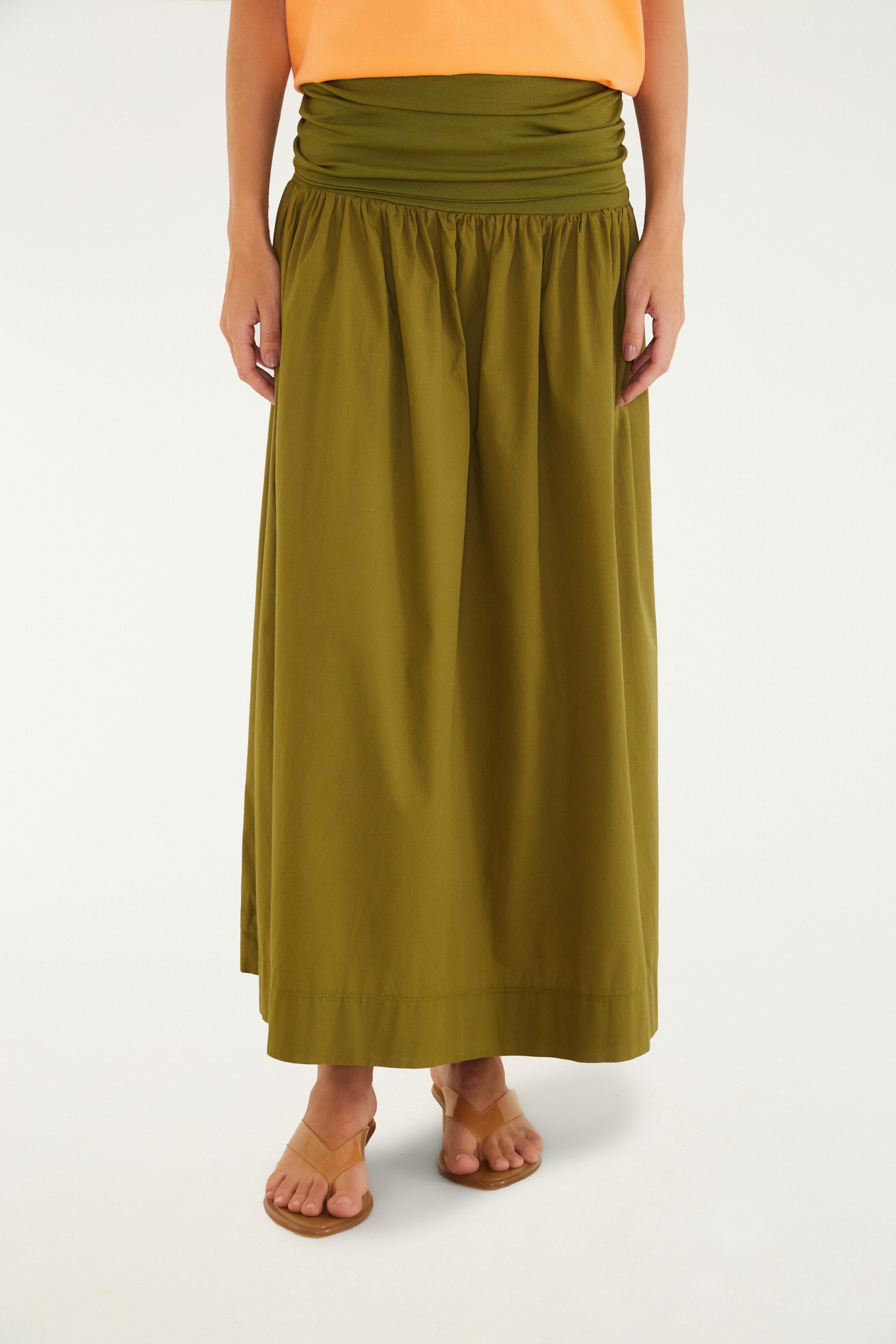 Vestido Saia Franzido